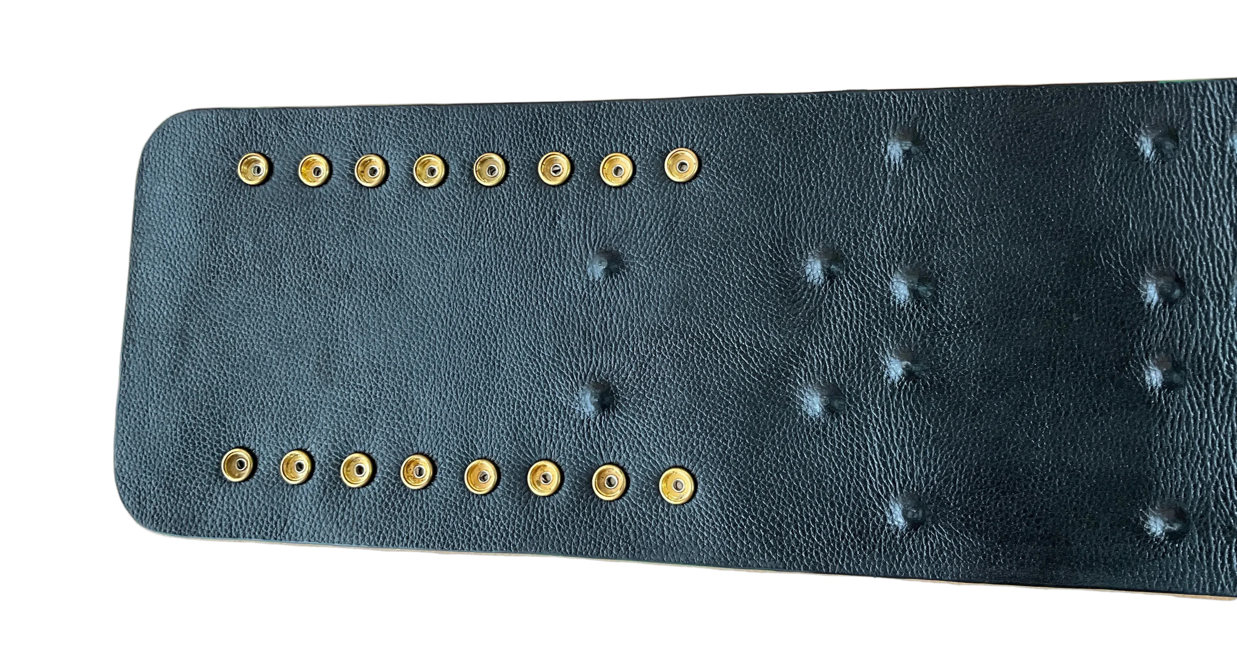 24k Multi Layer WWF Big Green Replica Title Belt Unsigned - Image 5