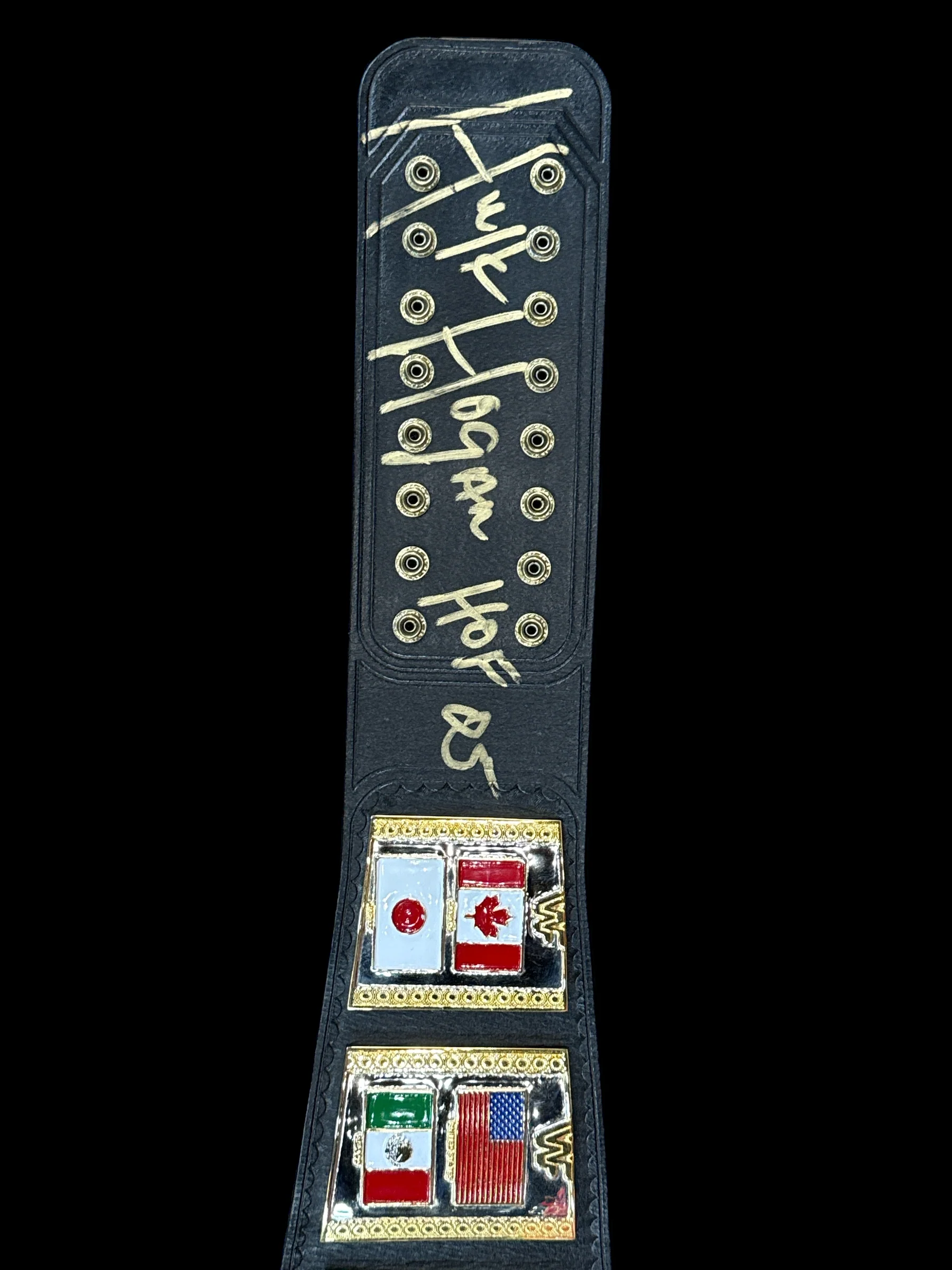 Brass 1986 World Heavyweight Championship SIGNED Replica Title Belt - Image 3
