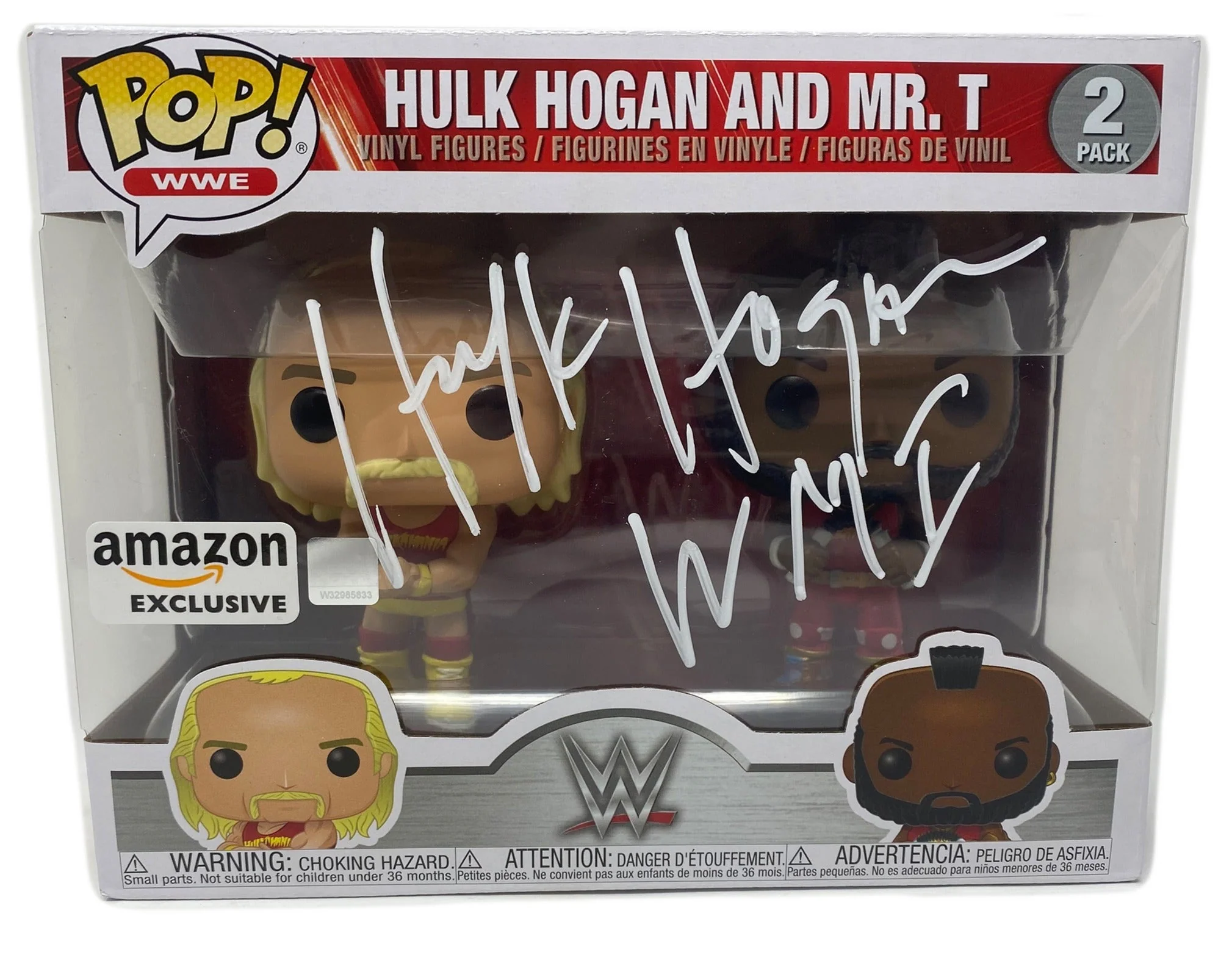 Signed Hulk Hogan & Mr. T Hulkamania “Amazon Exclusive" (51720) Funko Pop! 2 pack - Image 3