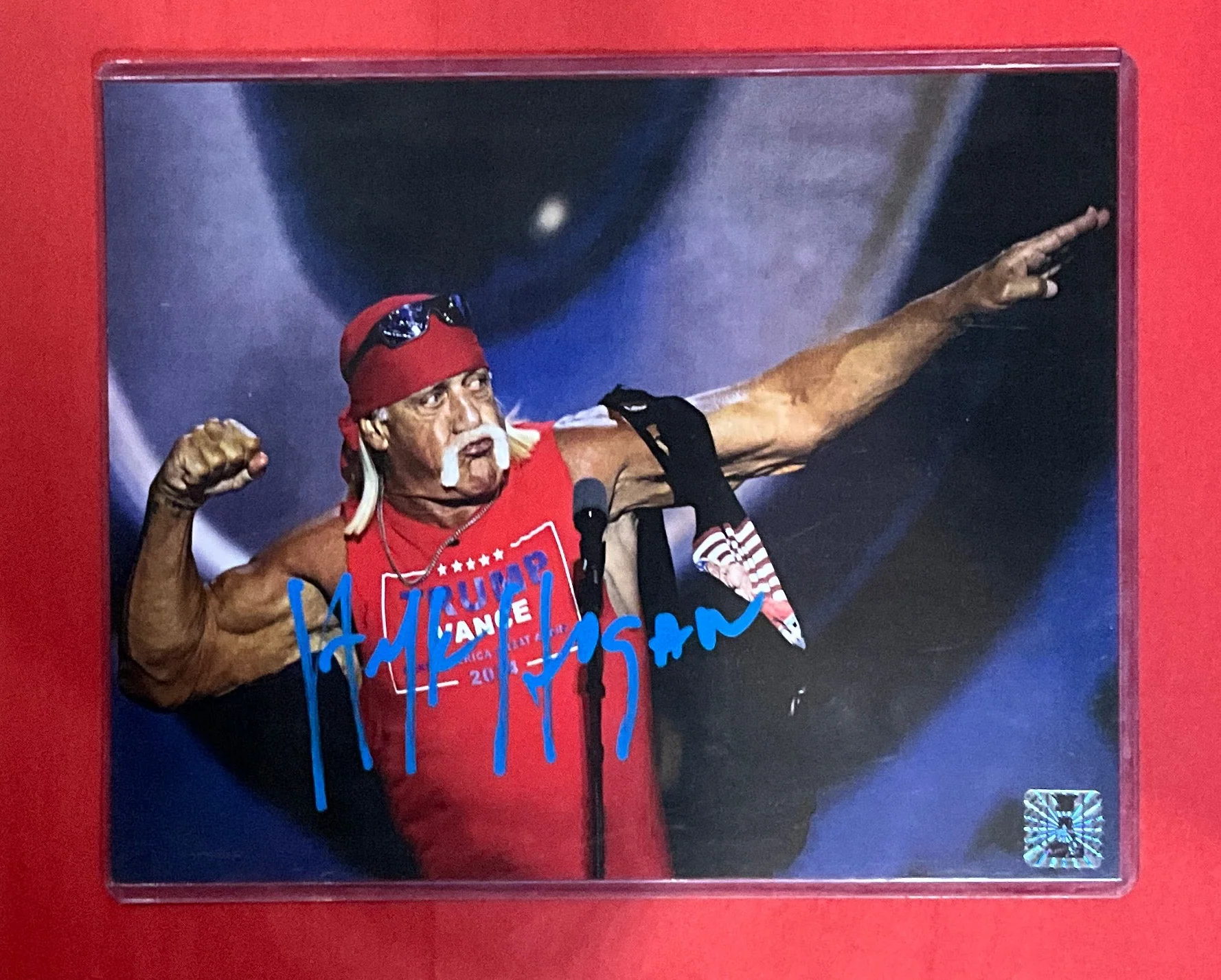 Trumpamania Bow n Arrow Autographed 8x10 Photo - Image 2