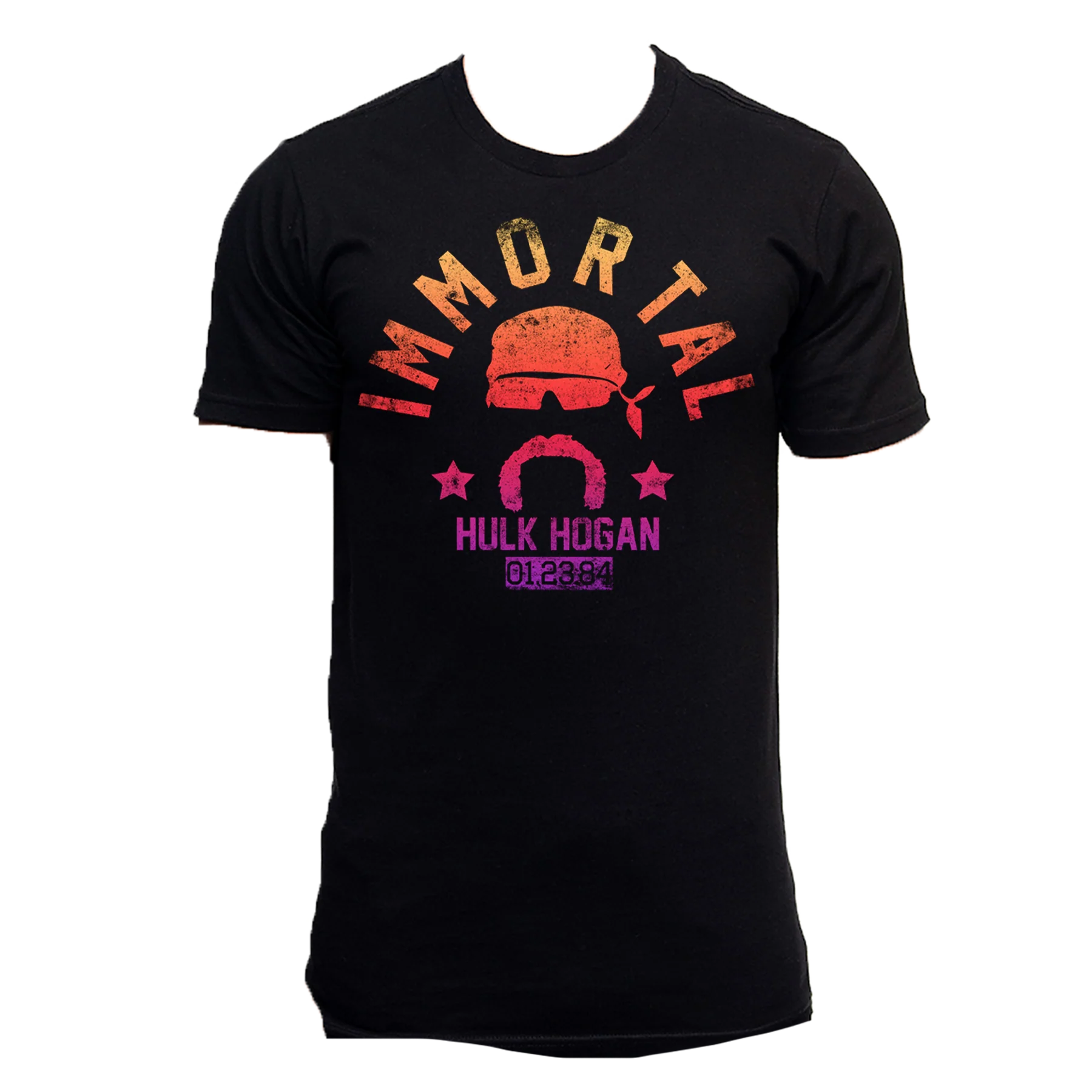 Black Colorful Immortal Gradient Adult T-Shirt