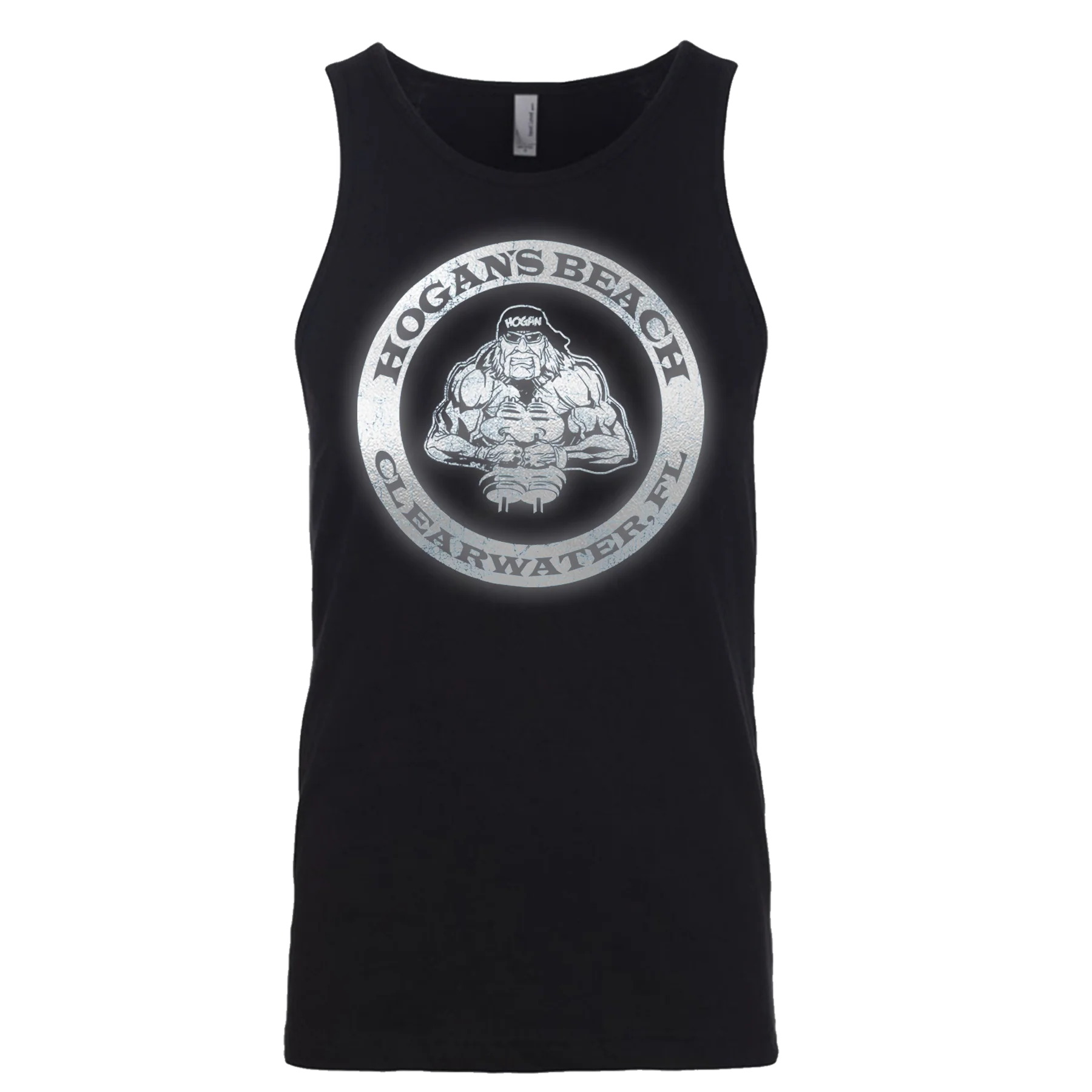 Mens Black HBS Reflective Tank Top