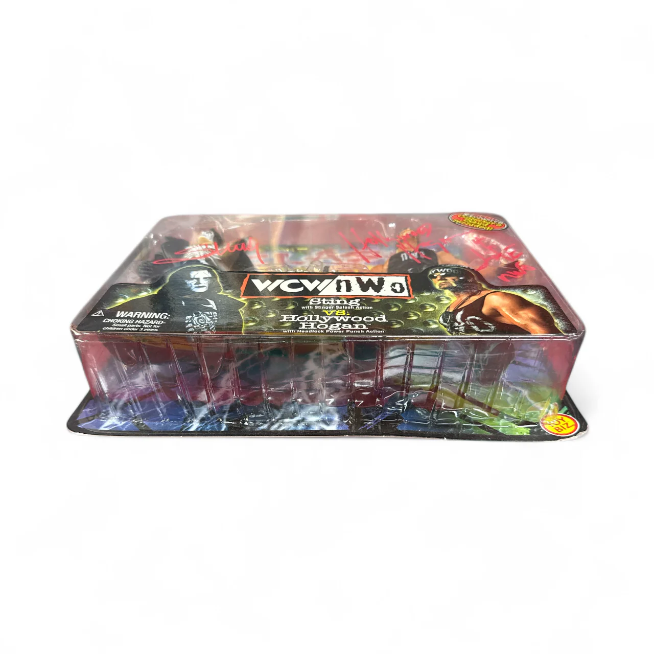 1999 WCW Toy Biz WCW/nWo Clash of the Champions: Sting vs. Hollywood Hogan Autographed - Image 4