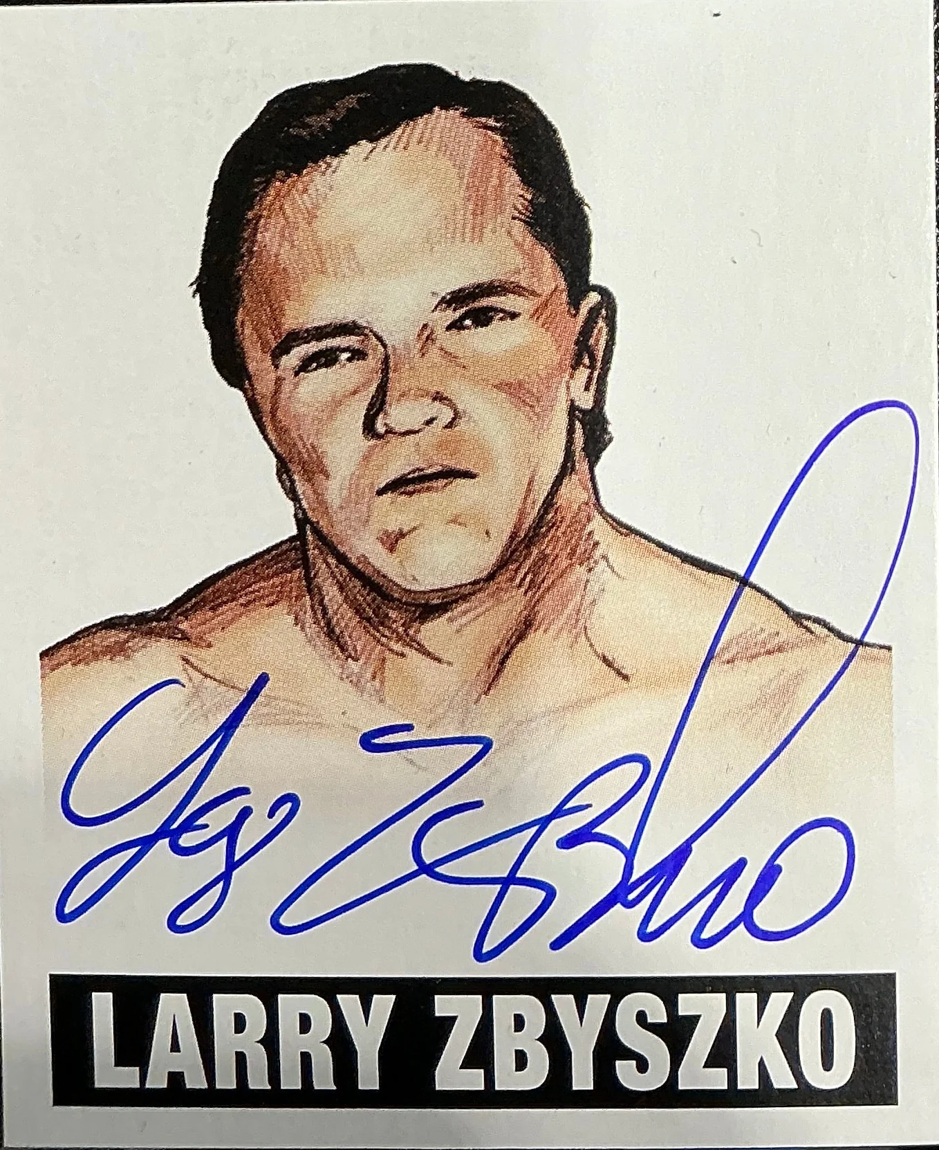 Consignment CM - Leaf Originals Larry Zbyszko Signed Trading Card