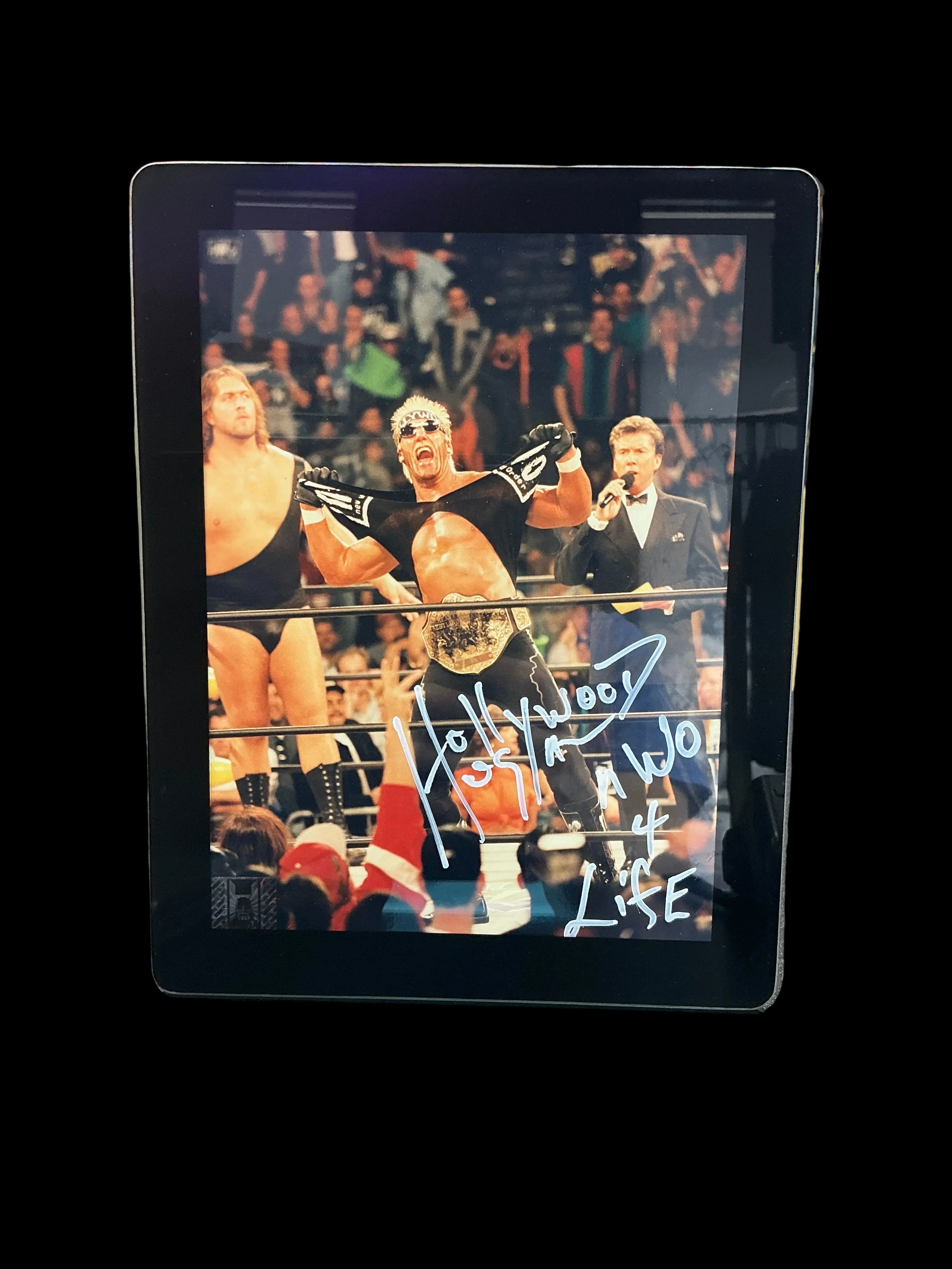Consignment SR - Framed Hulk nWo Shirt Rip 6x8 Photo Signed