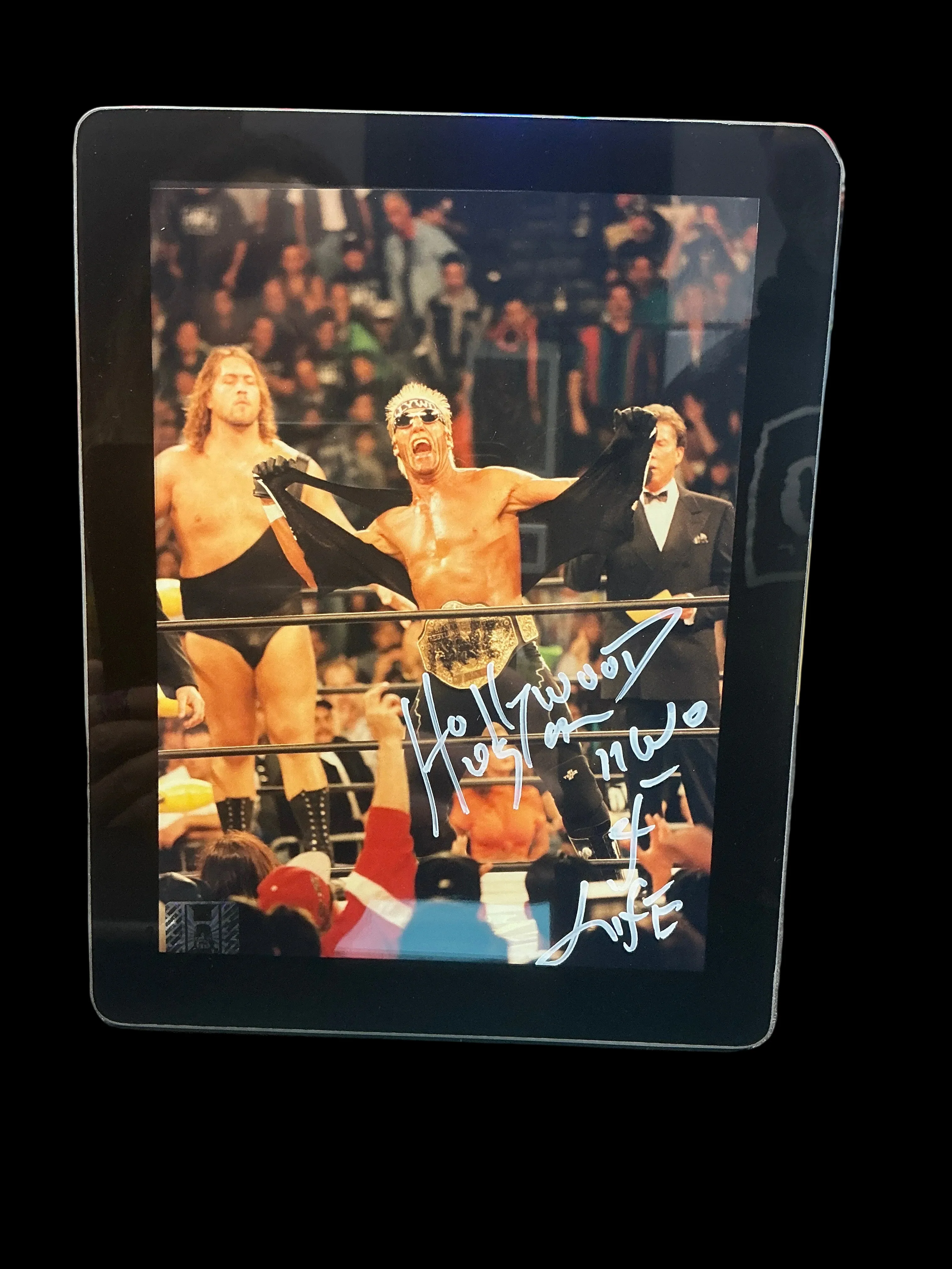 Consignment SR - Framed Hulk nWo Full Shirt Rip 6x8 Photo Signed