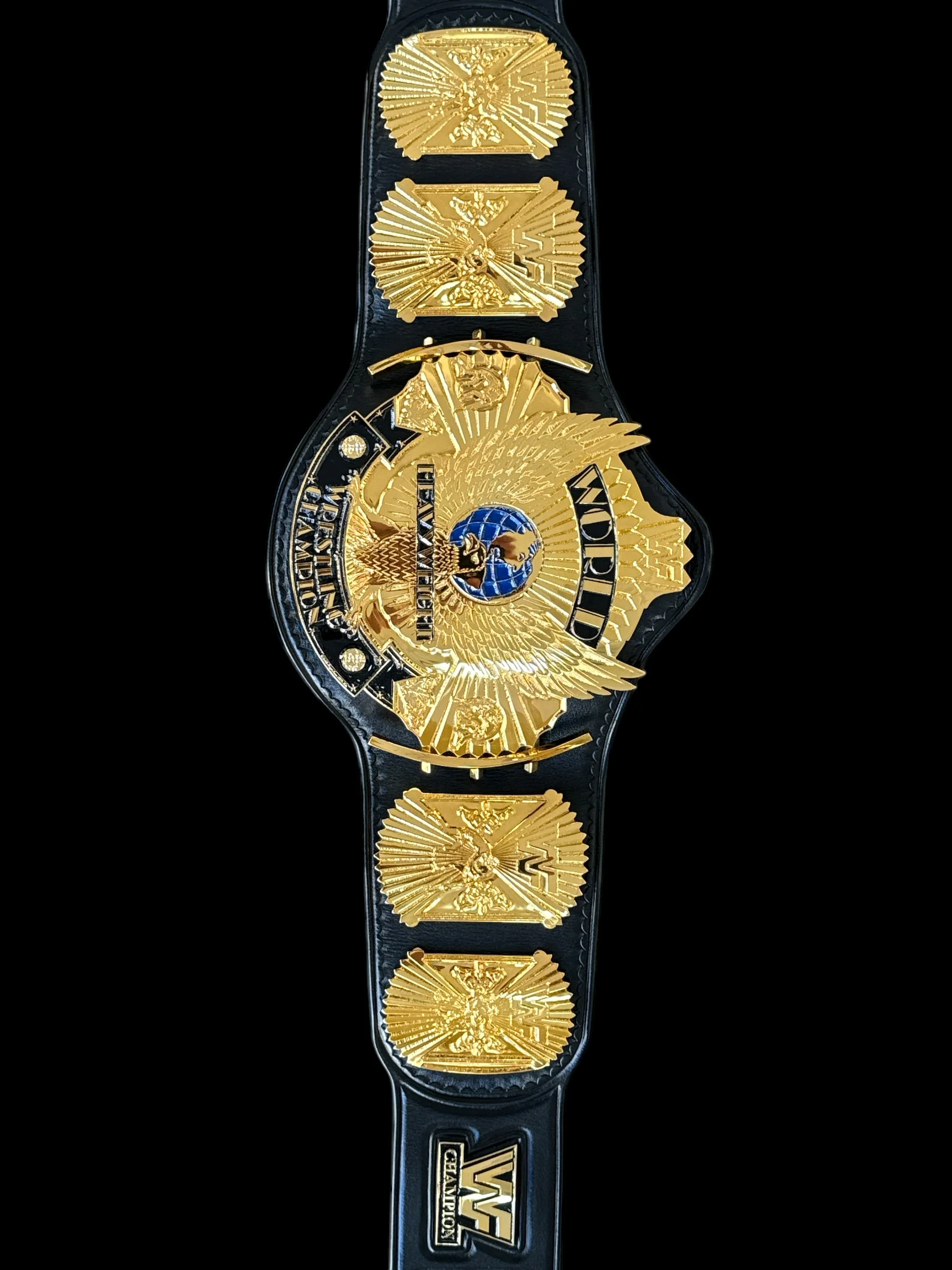 SD Winged Eagle 24kt Gold Replica Title Belt - Image 6