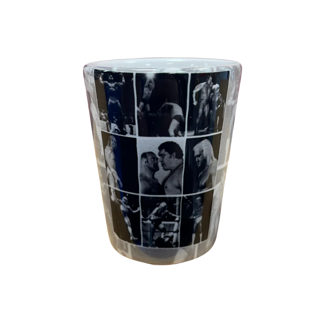 Hulk Hogan Collage Shot Glass - Image 2