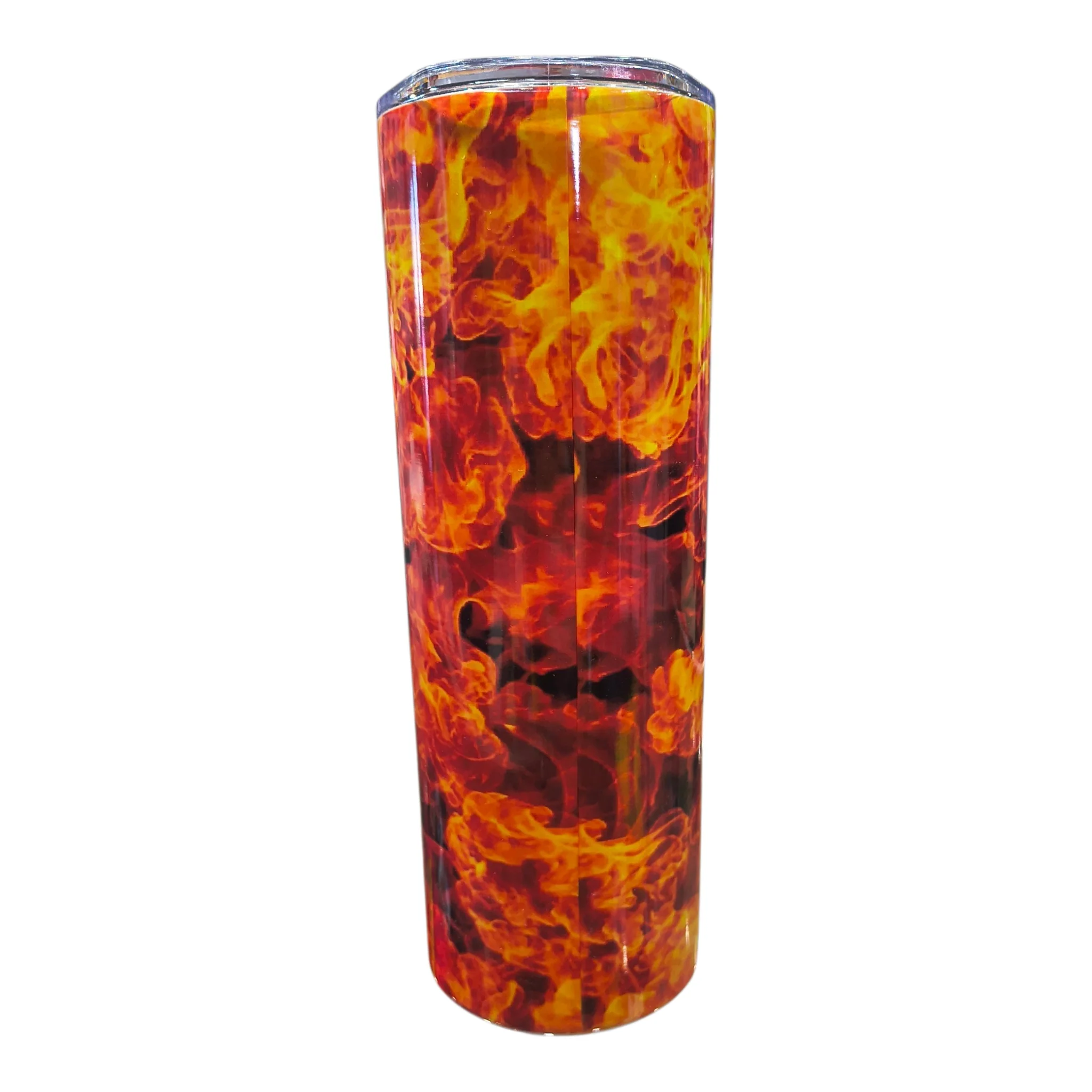 Hulk Hogan Flames 20oz Skinny Aluminum Tumbler - Image 2