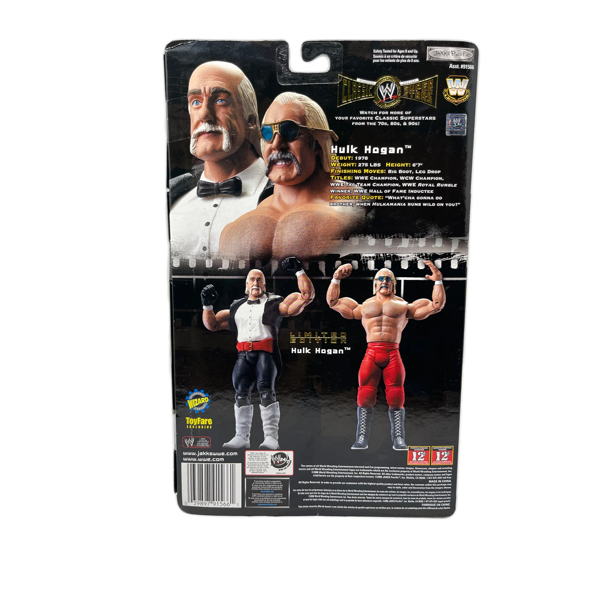Signed WWE Classic Super Stars "Hollywood" Hulk Hogan nWo Action Figure (RARE - 1 of 3,000) - Image 2