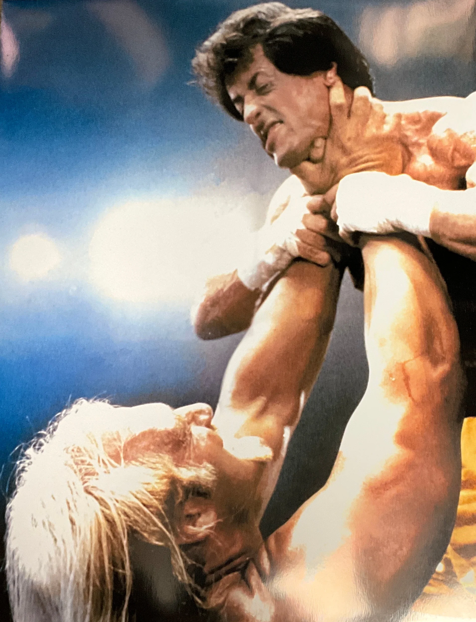 Hulk Hogan And Rocky Choke 16x20 Poster UNSIGNED