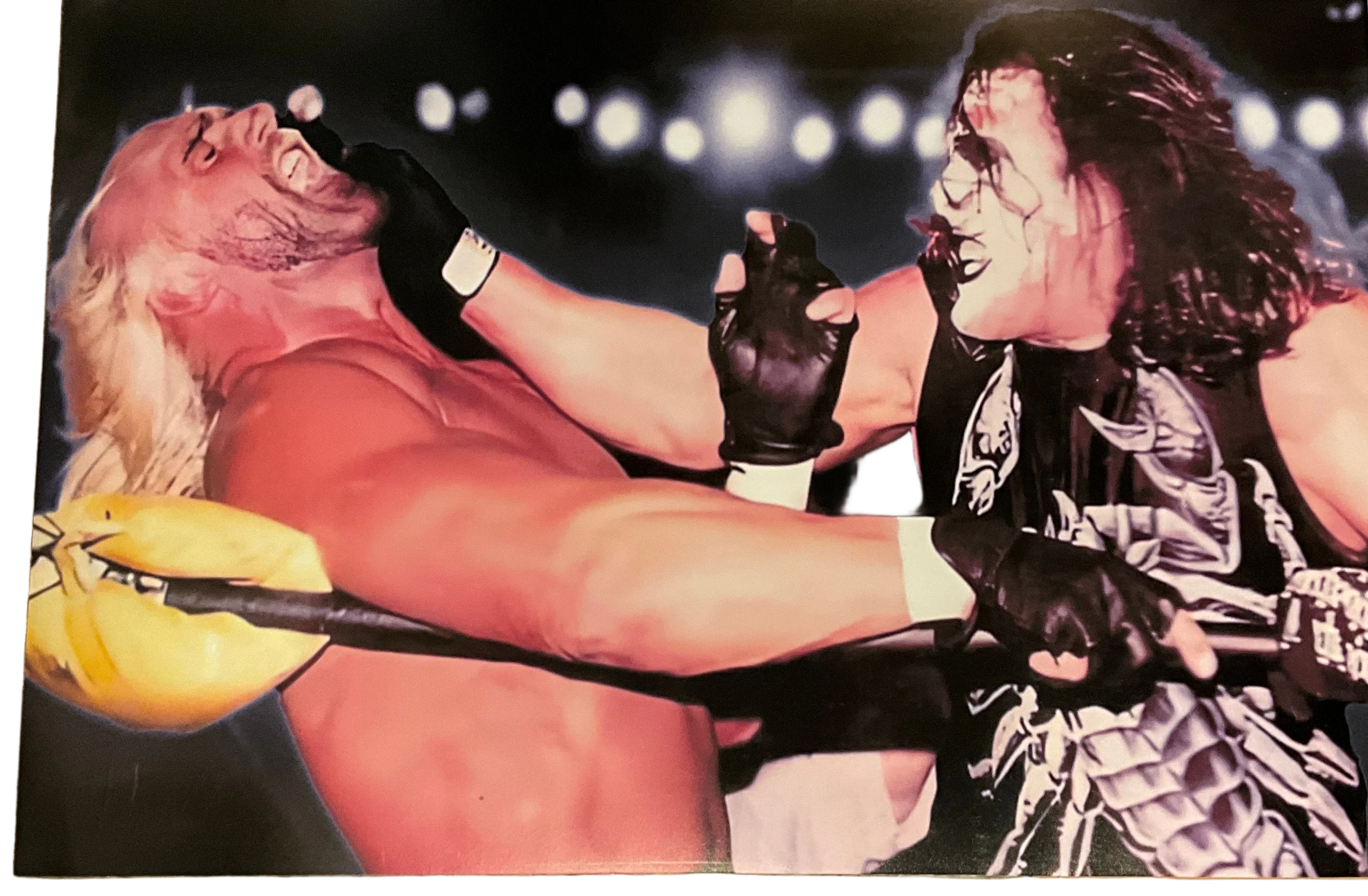 Hulk Hogan And Sting Punch 18x24 Poster UNSIGNED