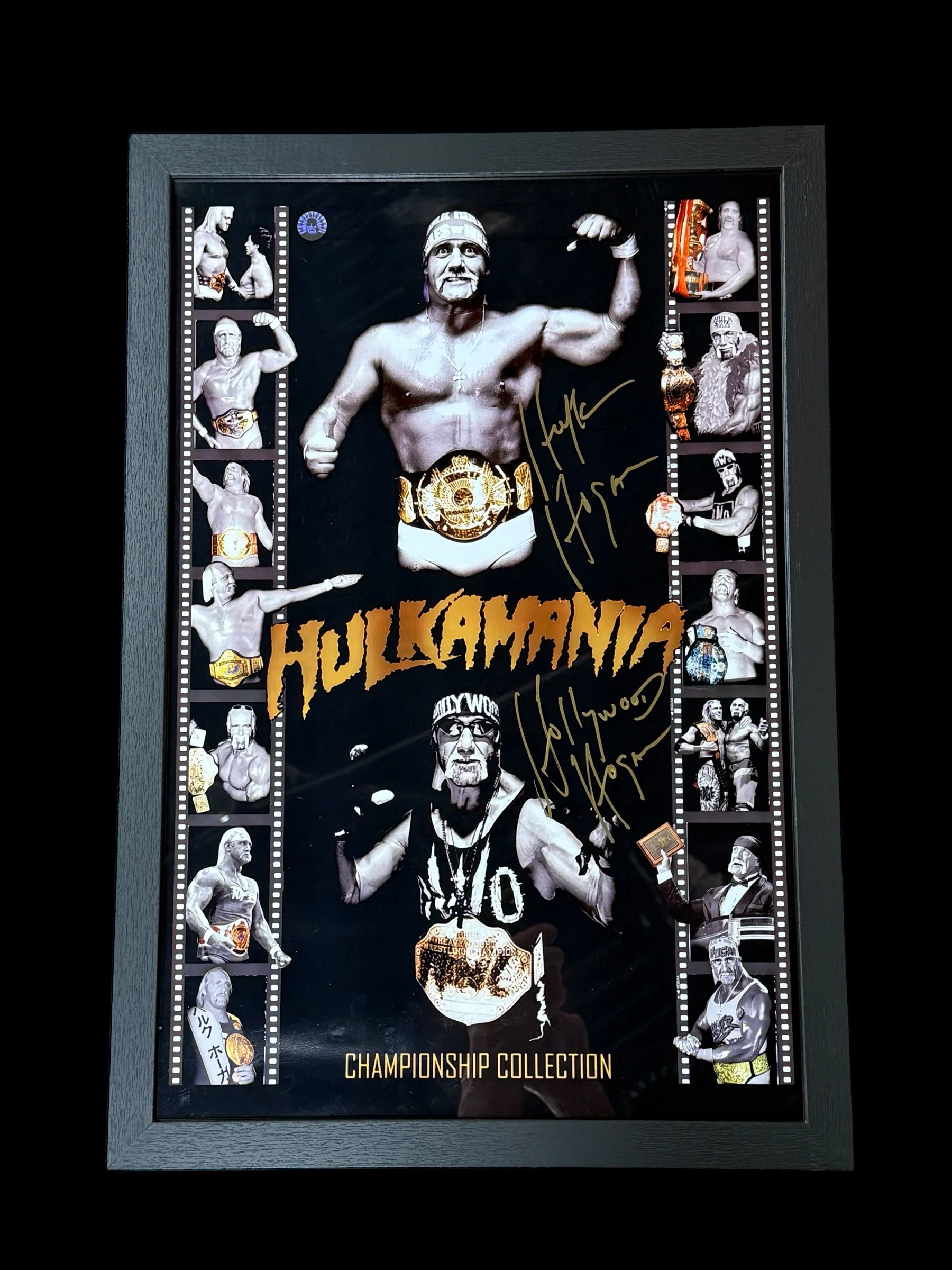Dual Signed Hulk Hogan Gold Collection 16x20 Poster