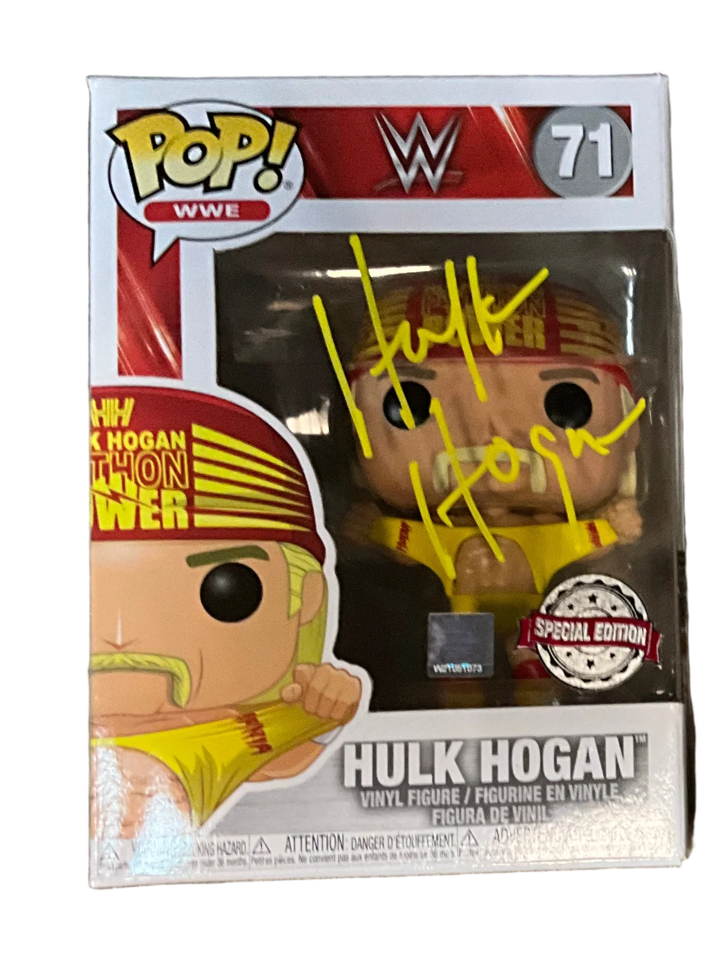 Signed Hulk Hogan Python Funko Pop! #71