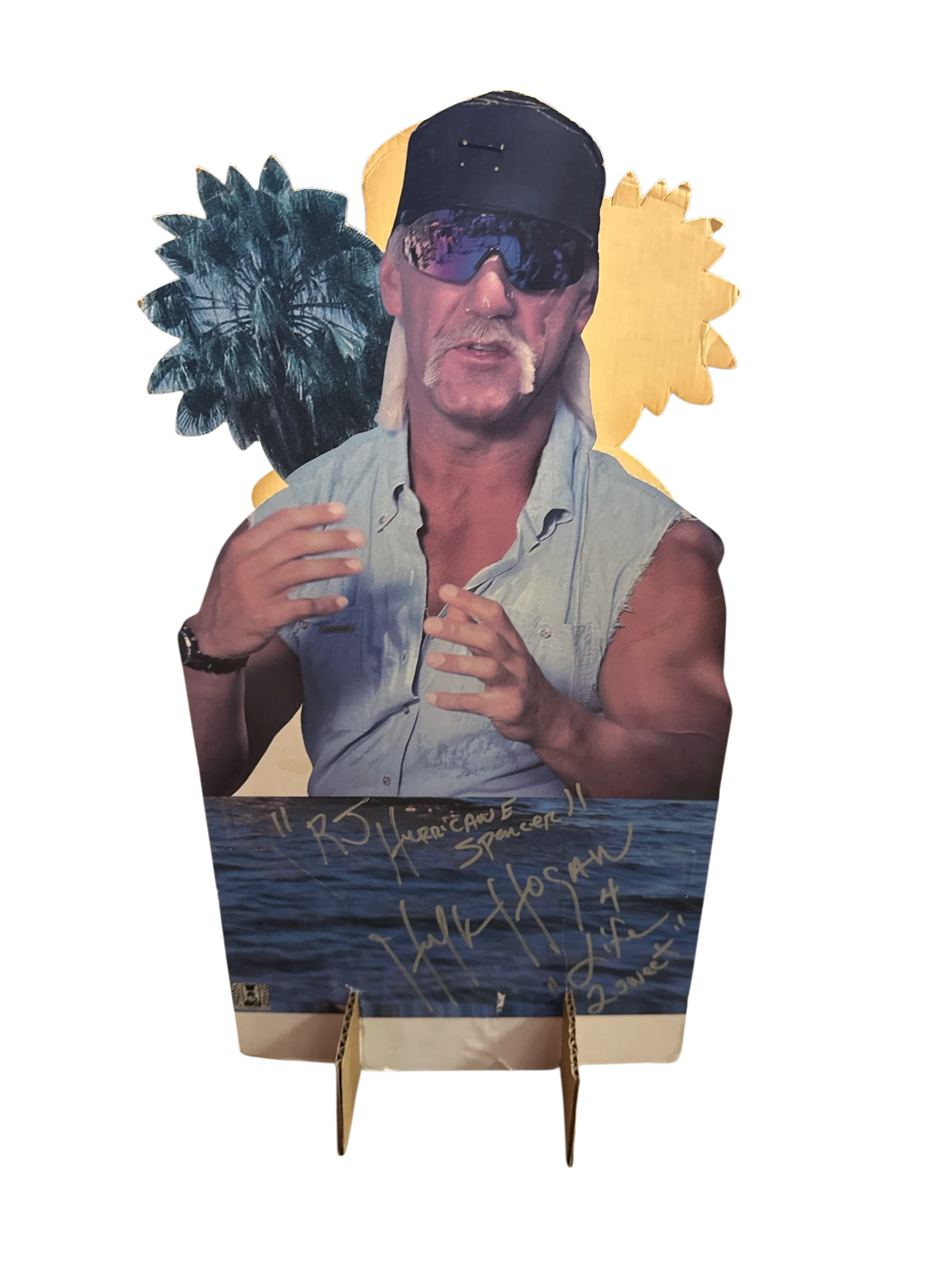 Hulk Hogan RJ Hurricane Spencer Original Cut Out 10x18 - Image 2