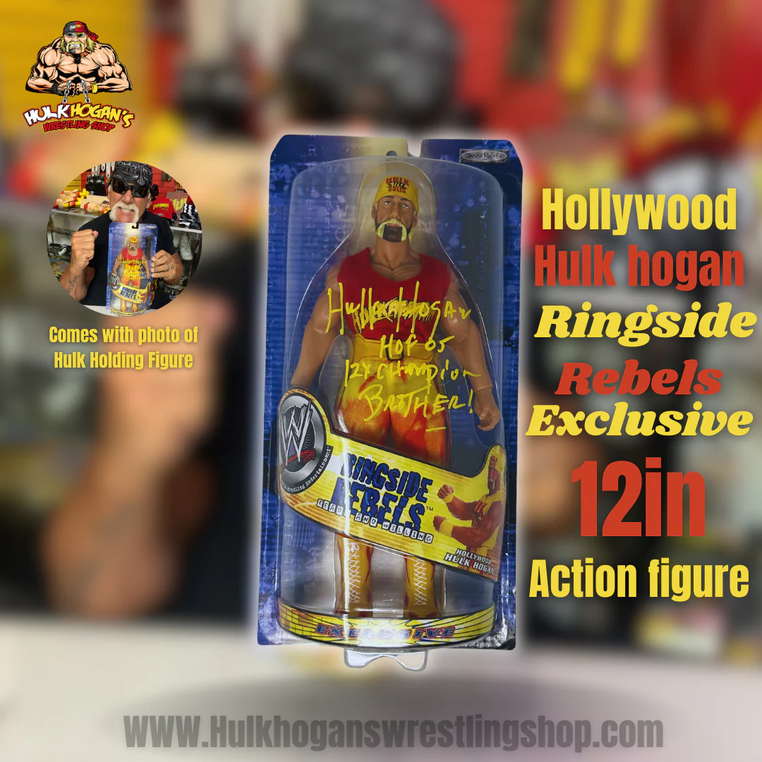 2002 Hulk Hogan Signed 12 Inch Ringside Rebels Action Figure - Image 6