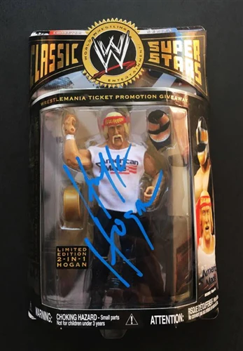 Signed WWE Classic Super Stars Limited Edition 2 in 1 Hulk Hogan Action Figure