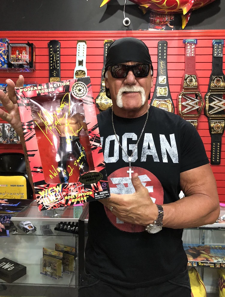 Hulk Hogan Signed Hollywood Hogan Action Figure - Image 2