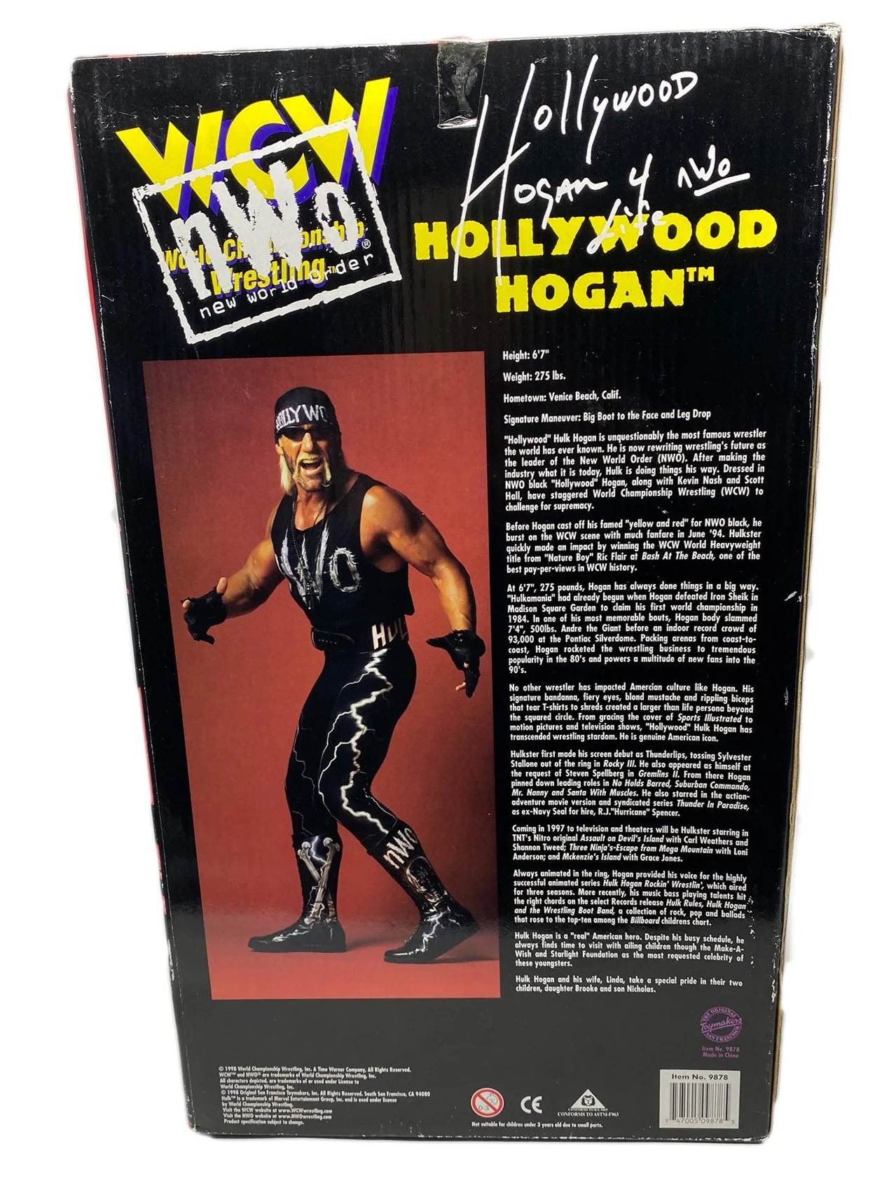 Hulk Hogan Signed Hollywood Hogan Action Figure - Image 4