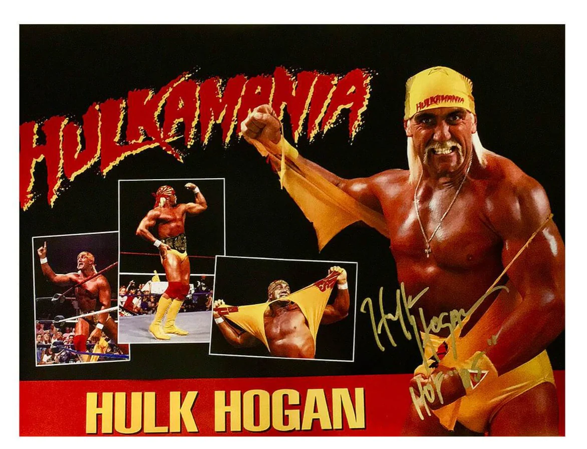 Hulk Hogan Signed Collage Poster 16x20 - Image 2