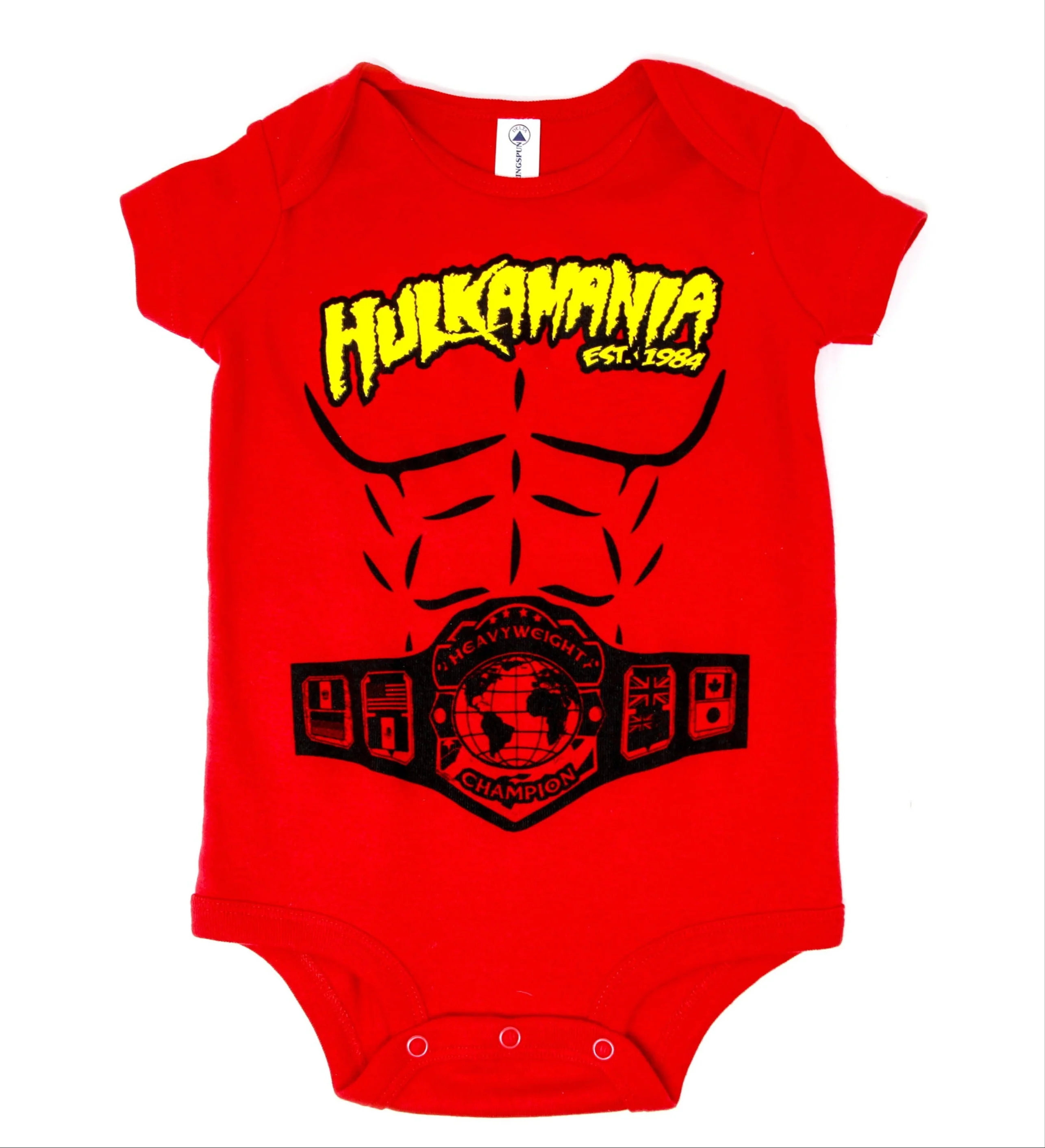 Red Heavyweight Infant Onesie