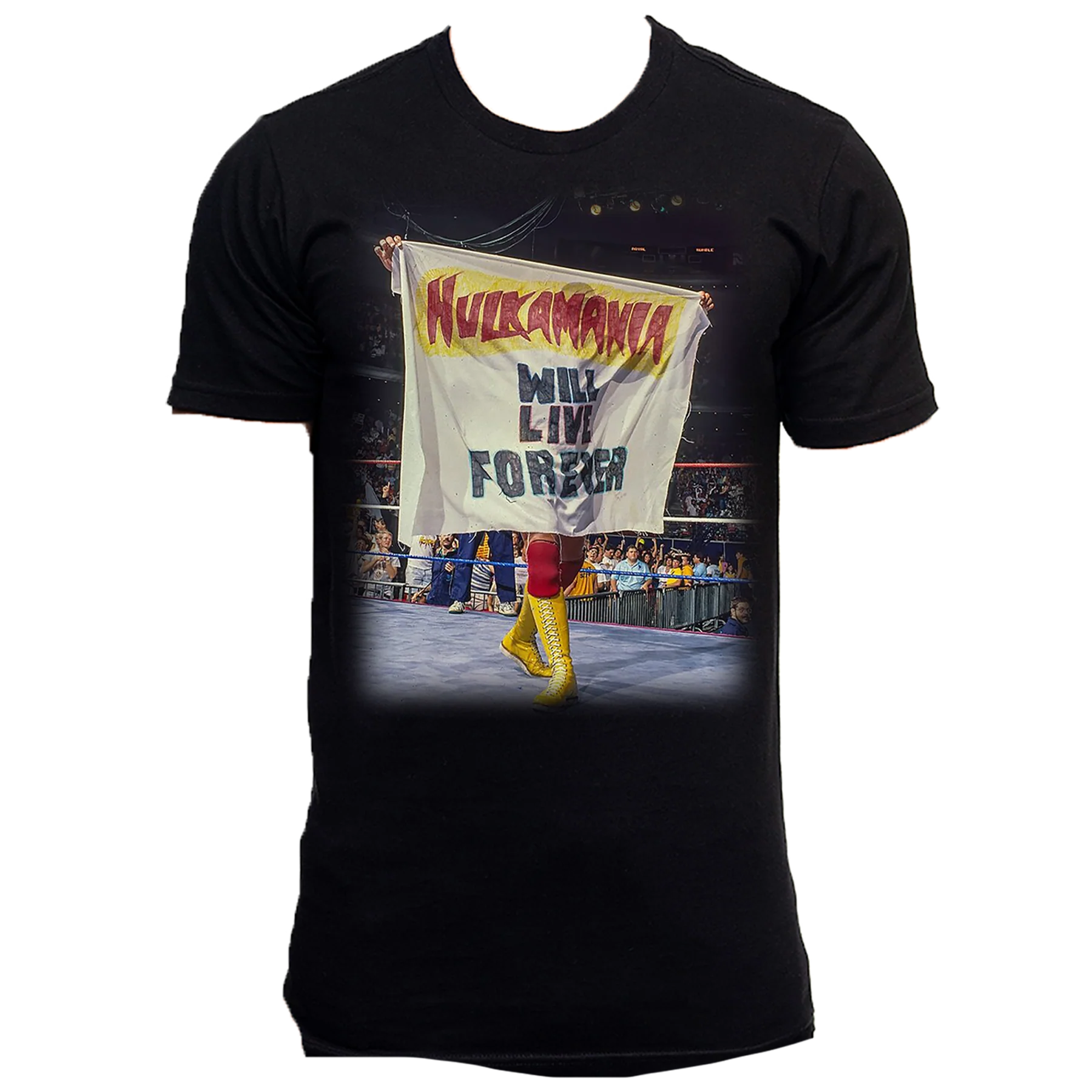 Black Hulkamania Will Live Forever Adult T-Shirt