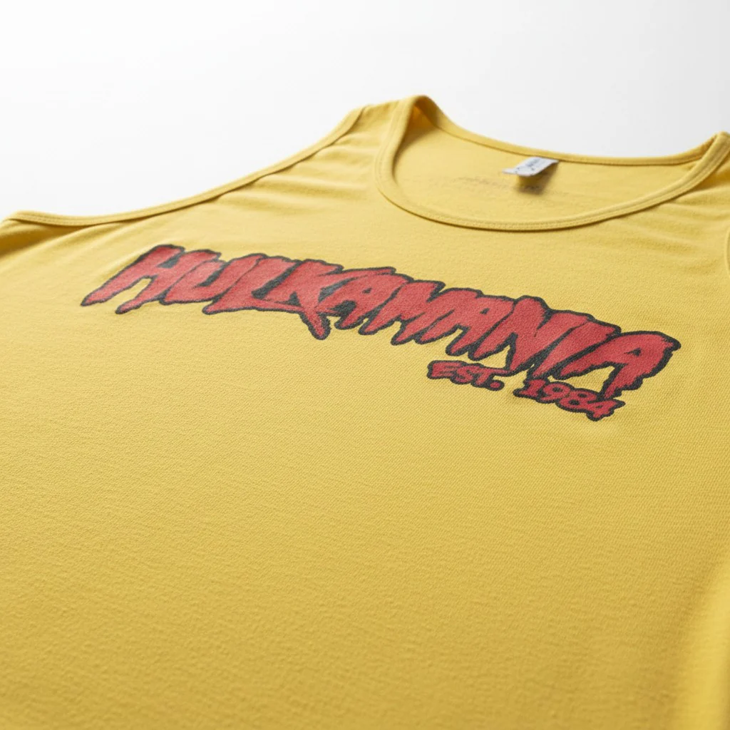 Mens Yellow Hulkamania Tank Top - Image 2