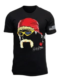 Black Hulk Mustache Adult T-Shirt