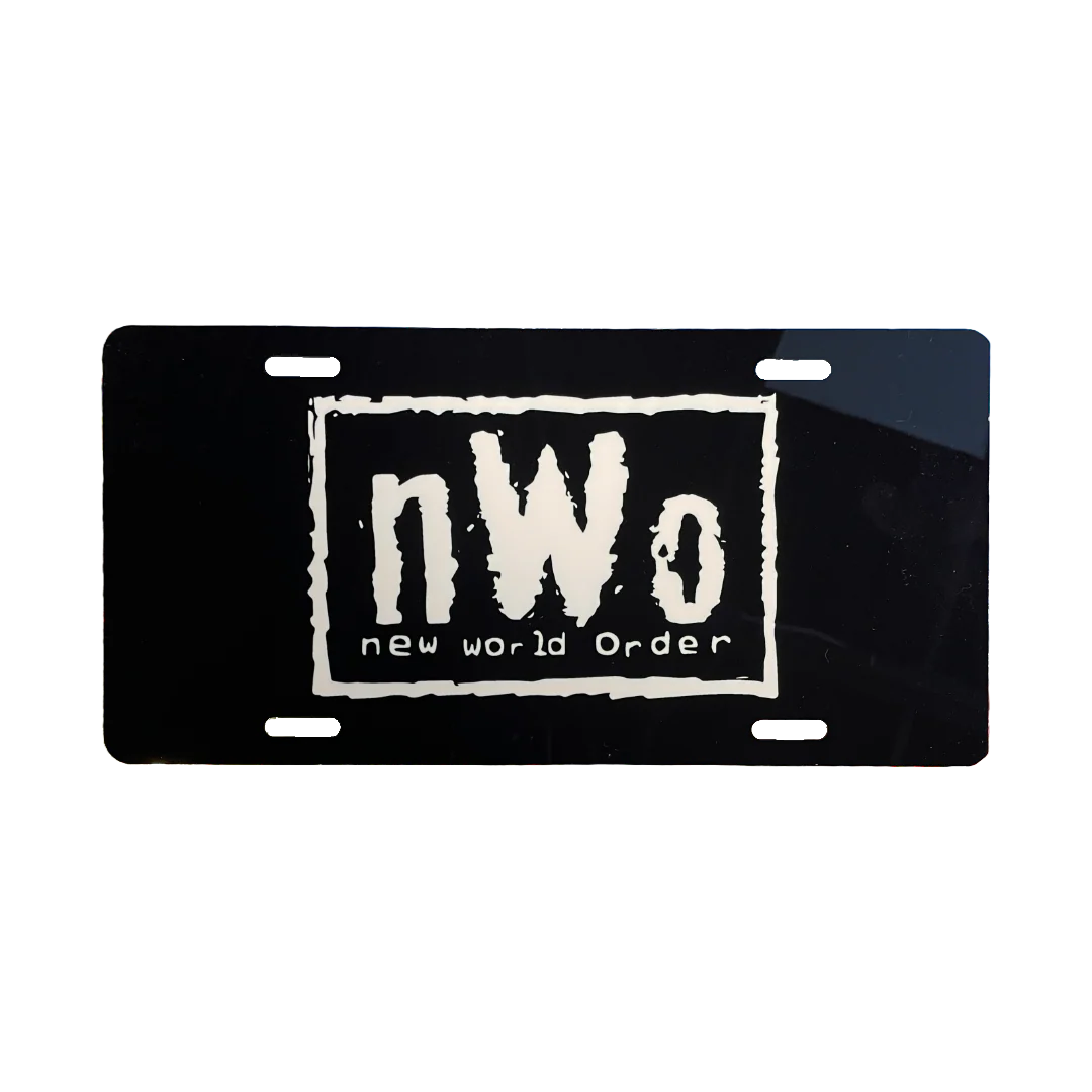 nWo License Plate