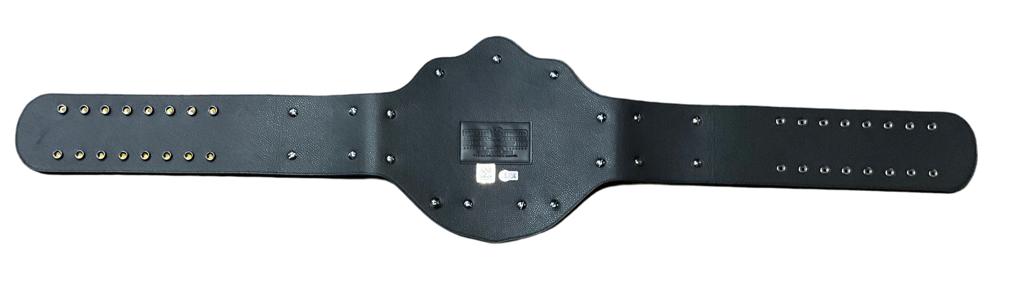 Official WWE Big Gold Replica Belt Multi Signed - Image 4