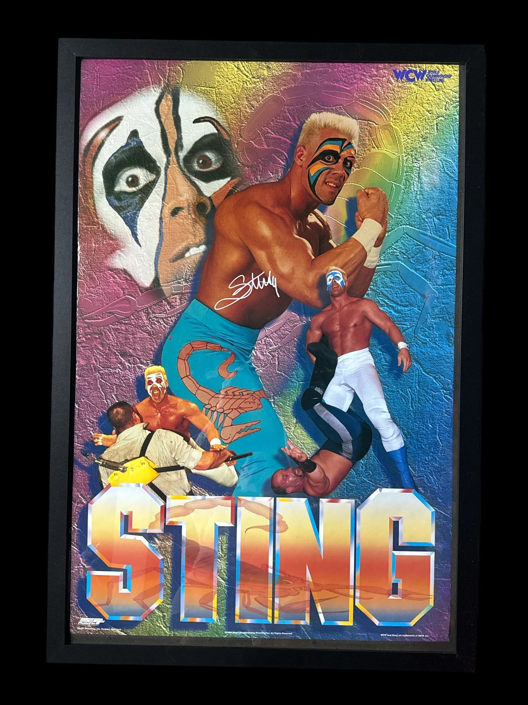 Original Sting Signed 23 1/2 x 35 Poster
