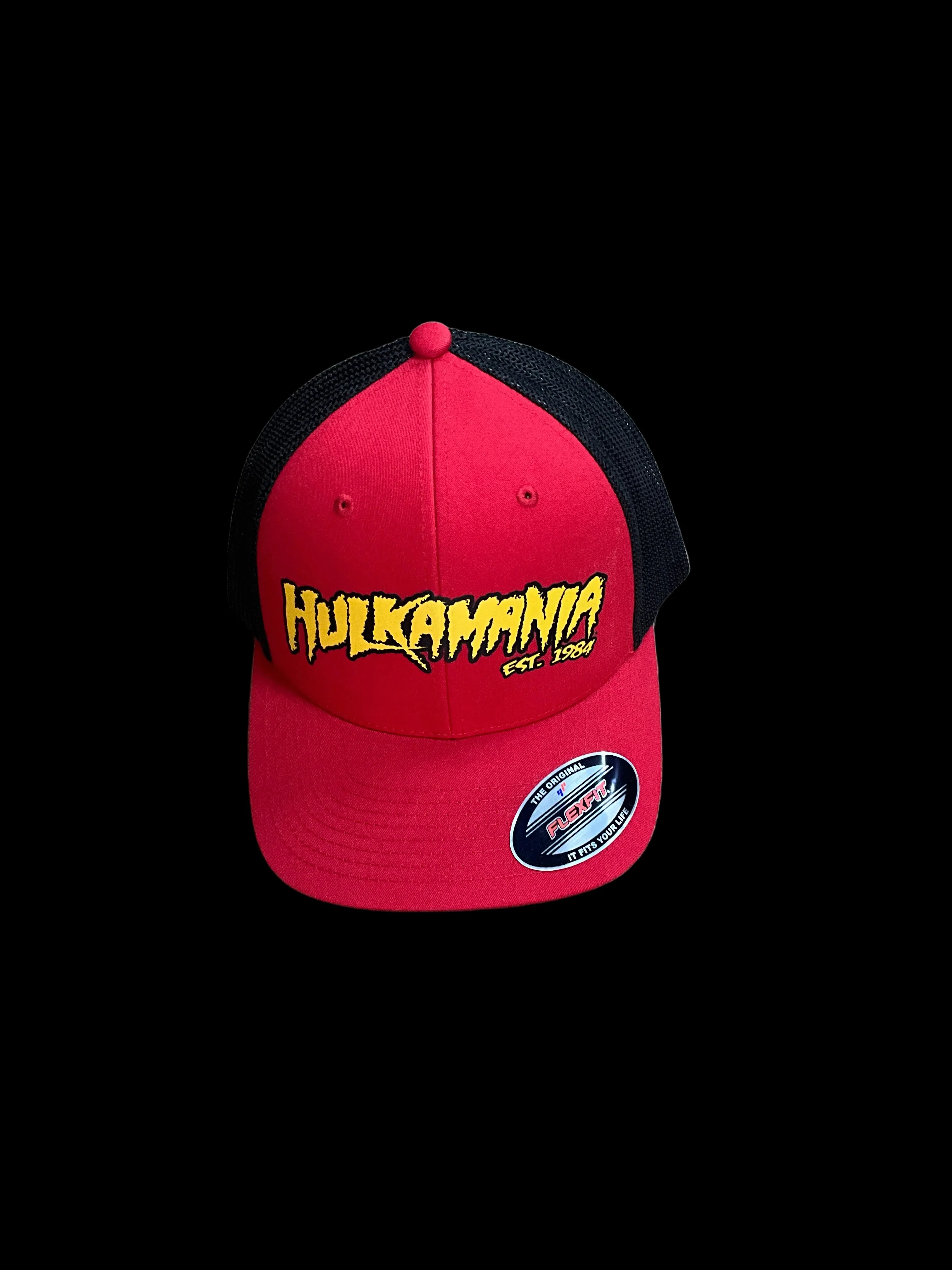 Red/Black Hulkamania Flex Fit Hat