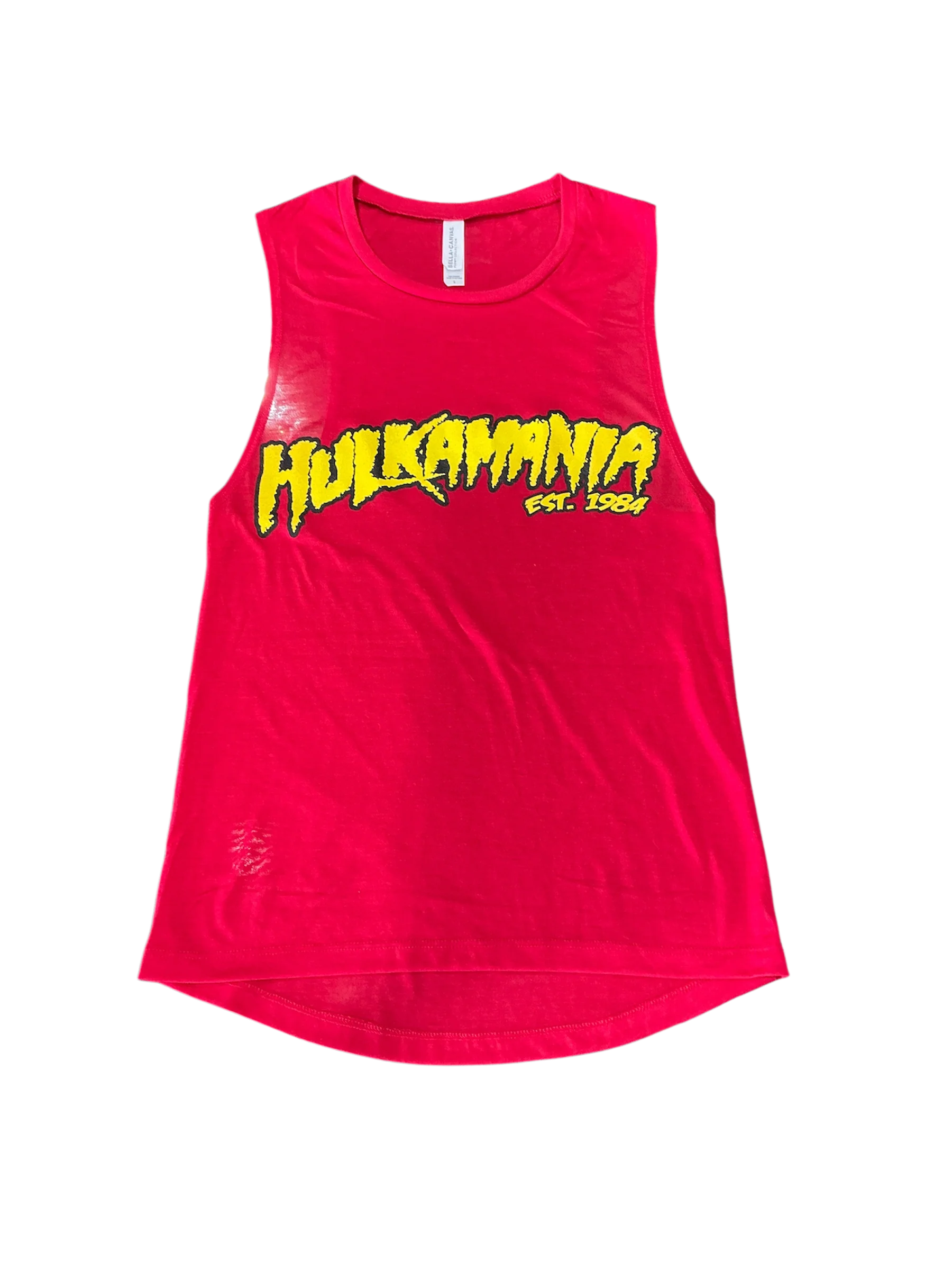 Women's Red Flowy Hulkamania Tank Top