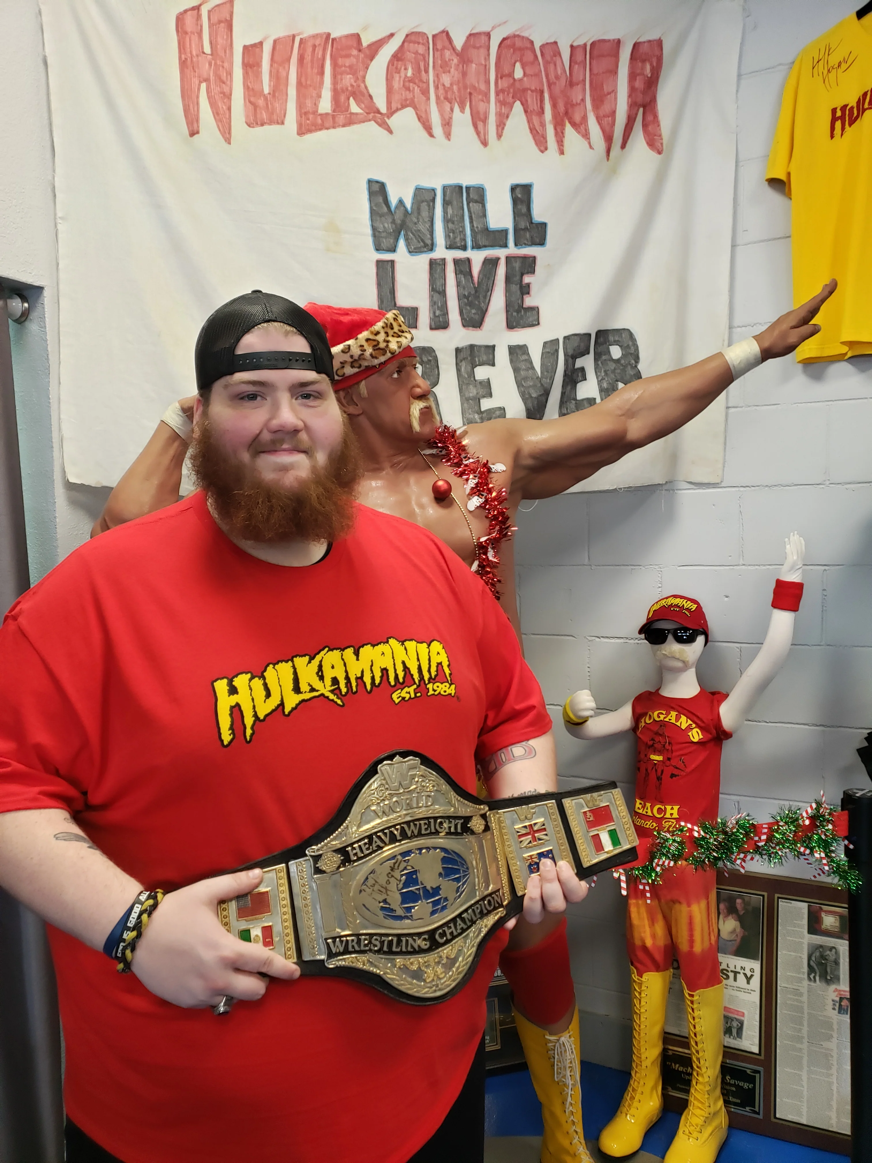 Red Hulkamania Adult T-Shirt - Image 2