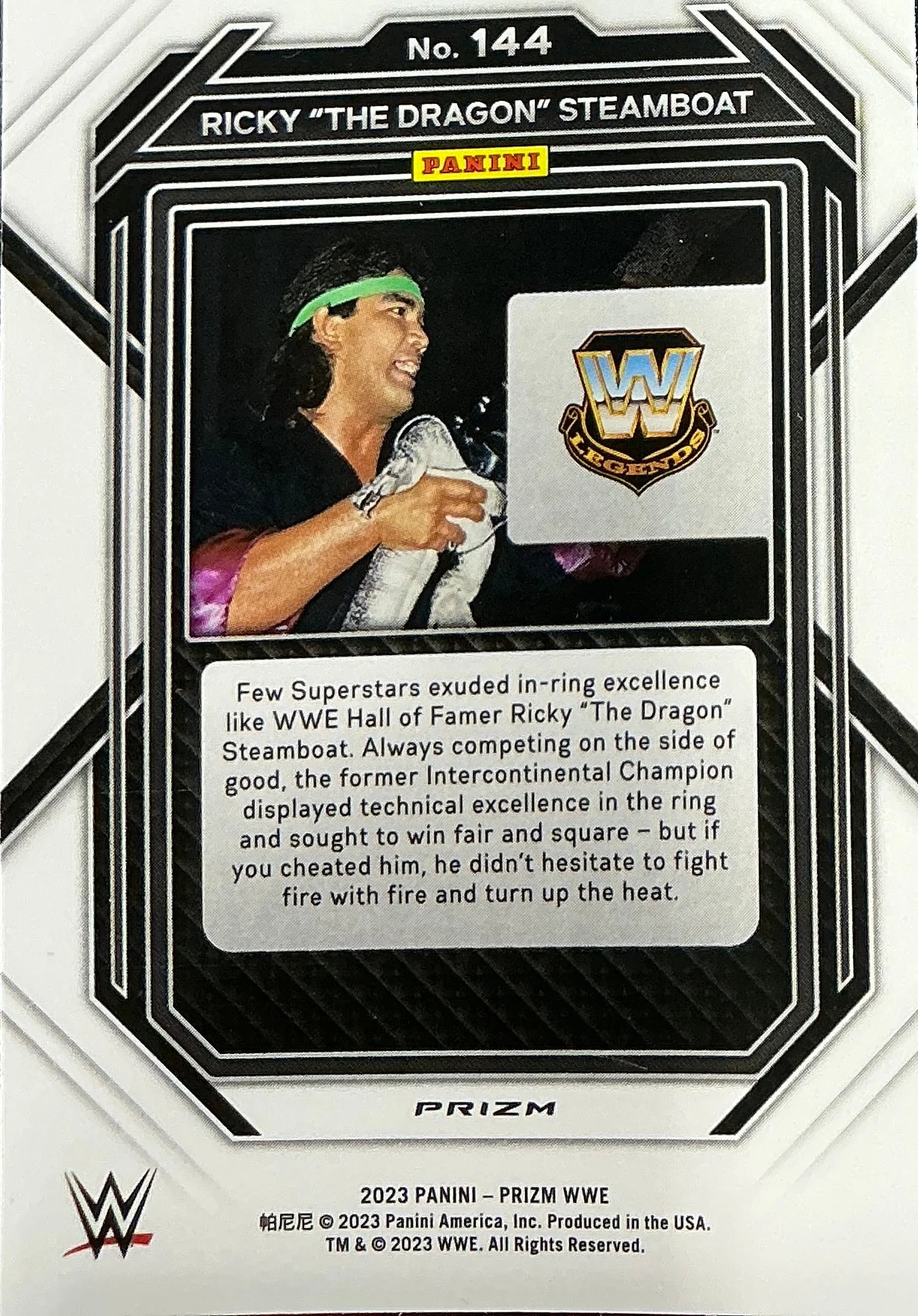 Ricky The Dragon Steamboat #144 Prizm Trading Card - Image 2