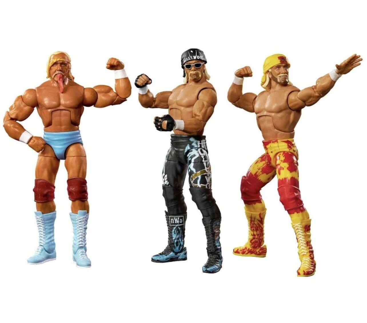 Signed WWE Elite Collection Hulkamania 40th Anniversary Action Figure Set 3pk Signed THREE Times - Image 5