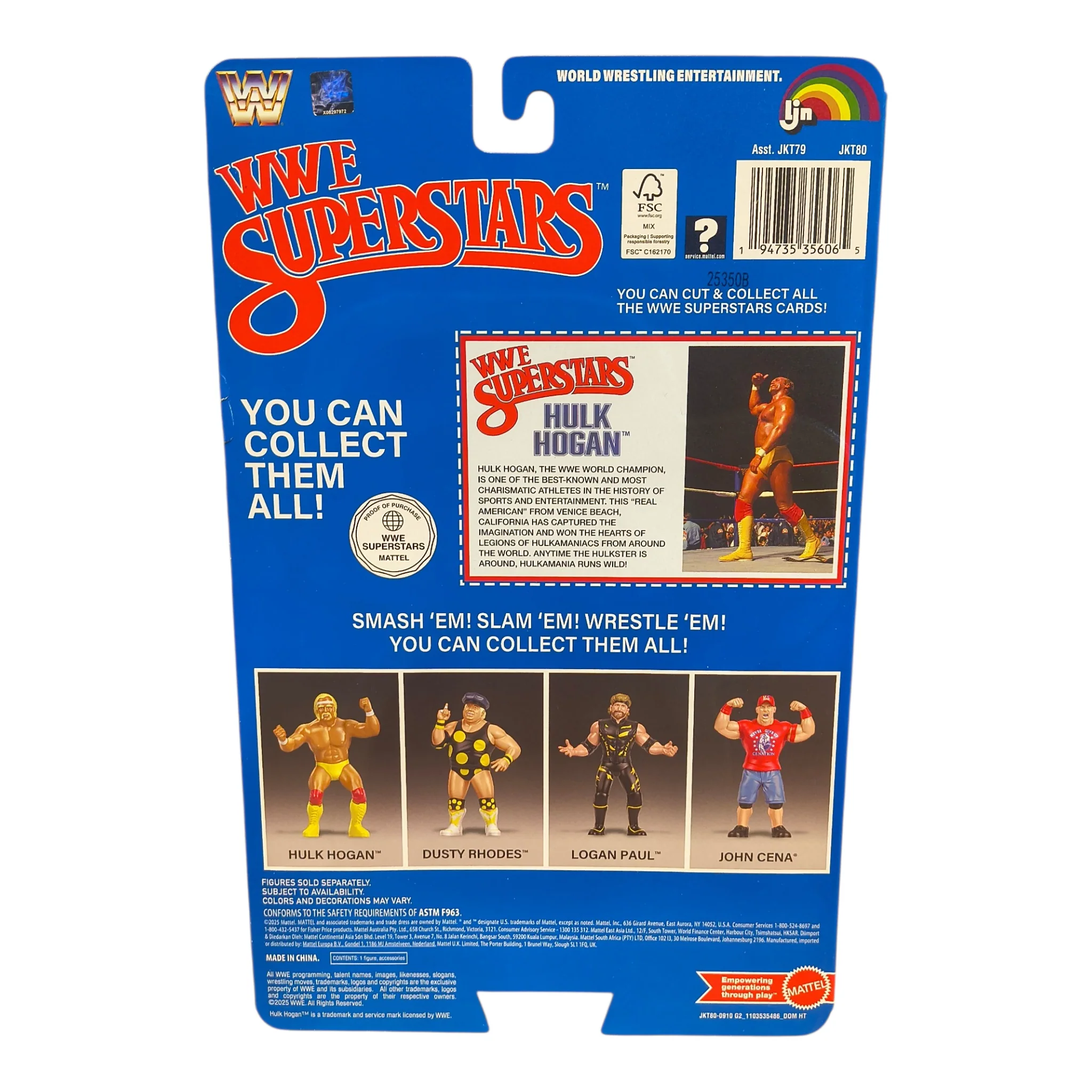 WWE SuperStars Hulk Hogan Action Figure Black Card - Image 2
