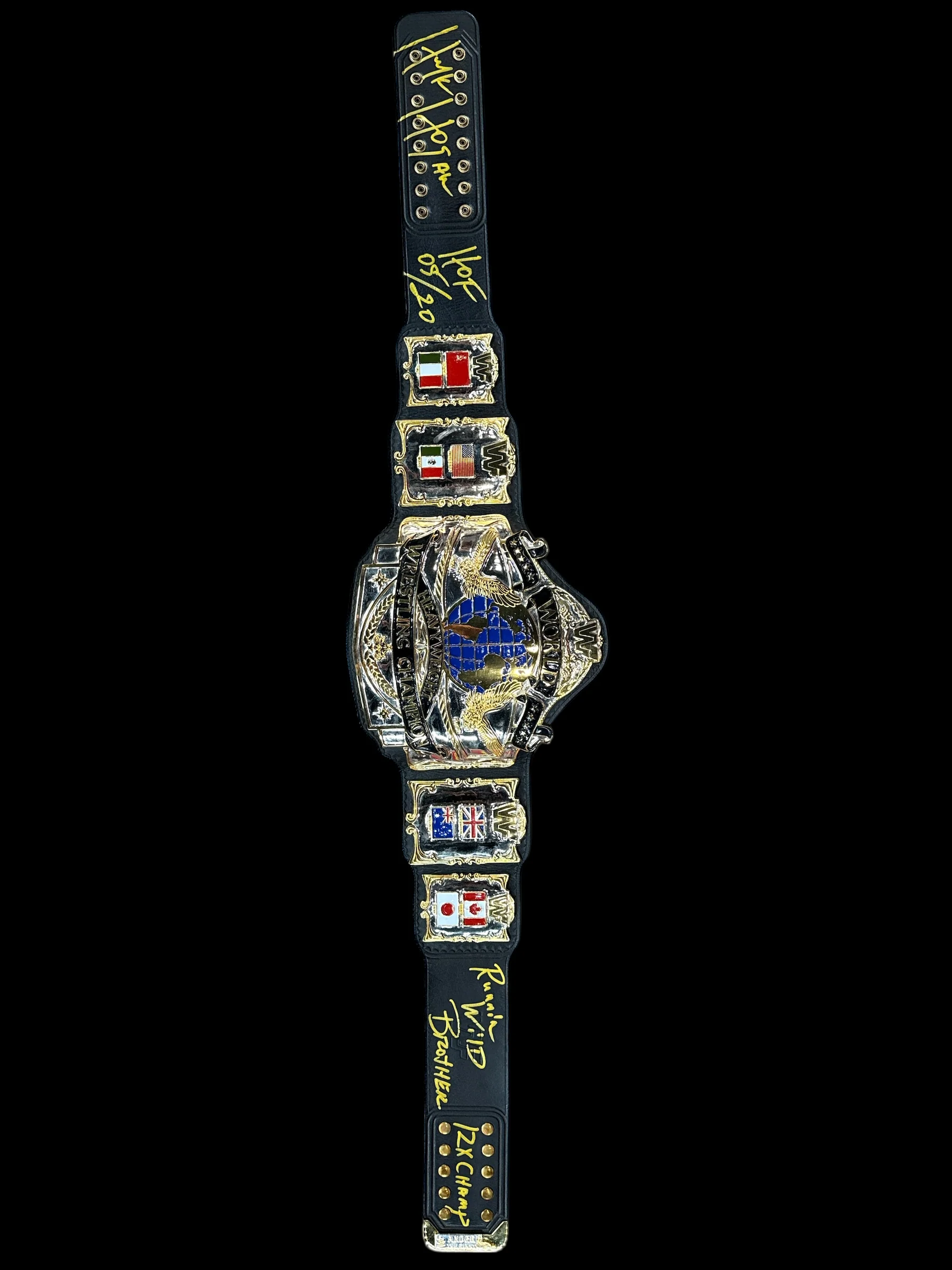 WWF 1987 Hulk Hogan Signed Title Belt 24KT - Image 2