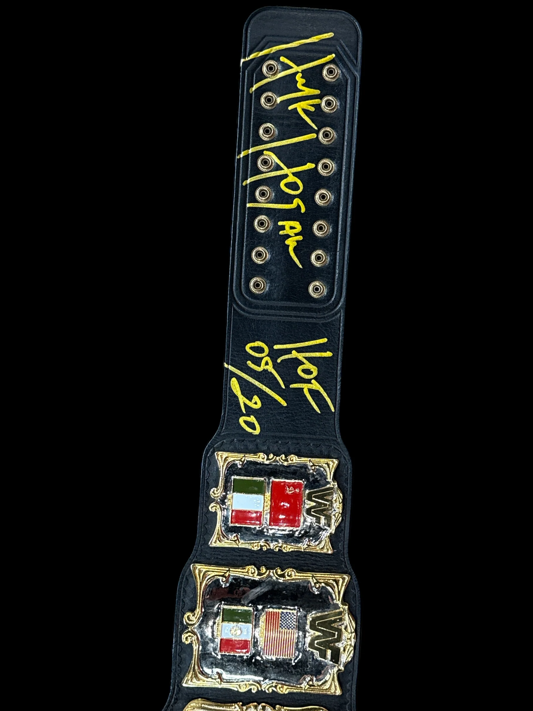 WWF 1987 Hulk Hogan Signed Title Belt 24KT - Image 3