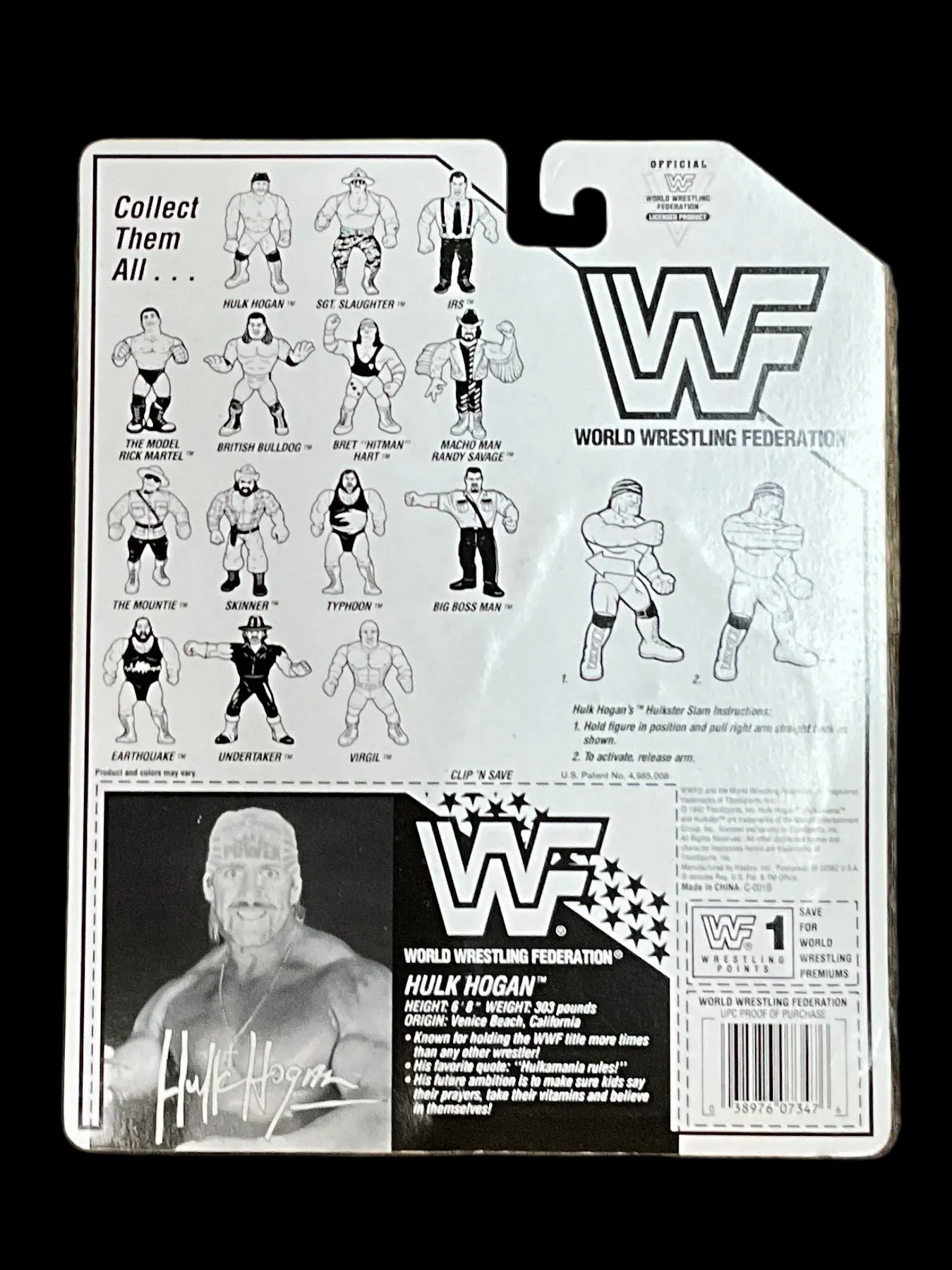 WWF Hulkster Slam Hasbro Figure Signed - Image 3