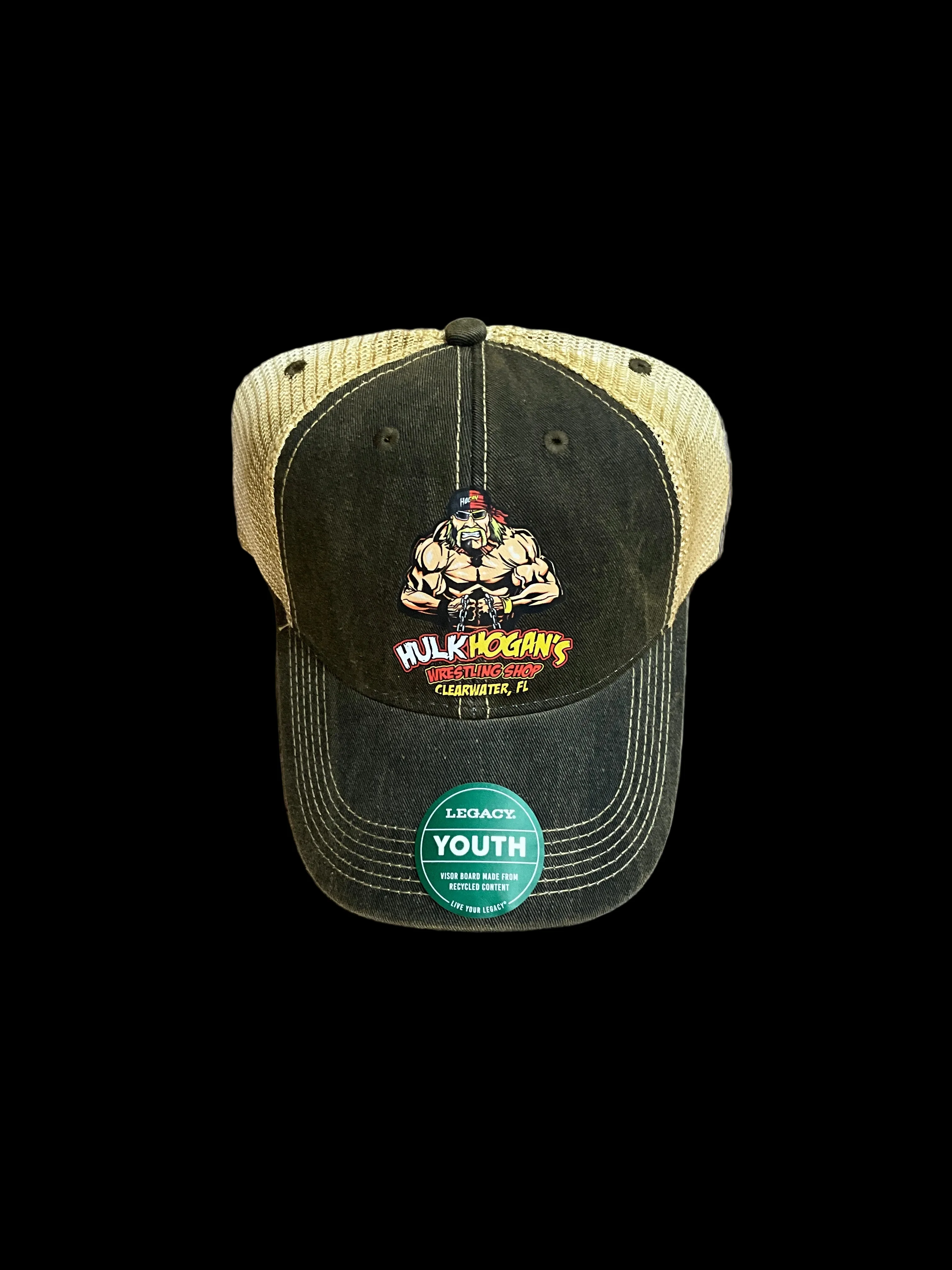 Youth Vintage Black/Brown Splitface Hat