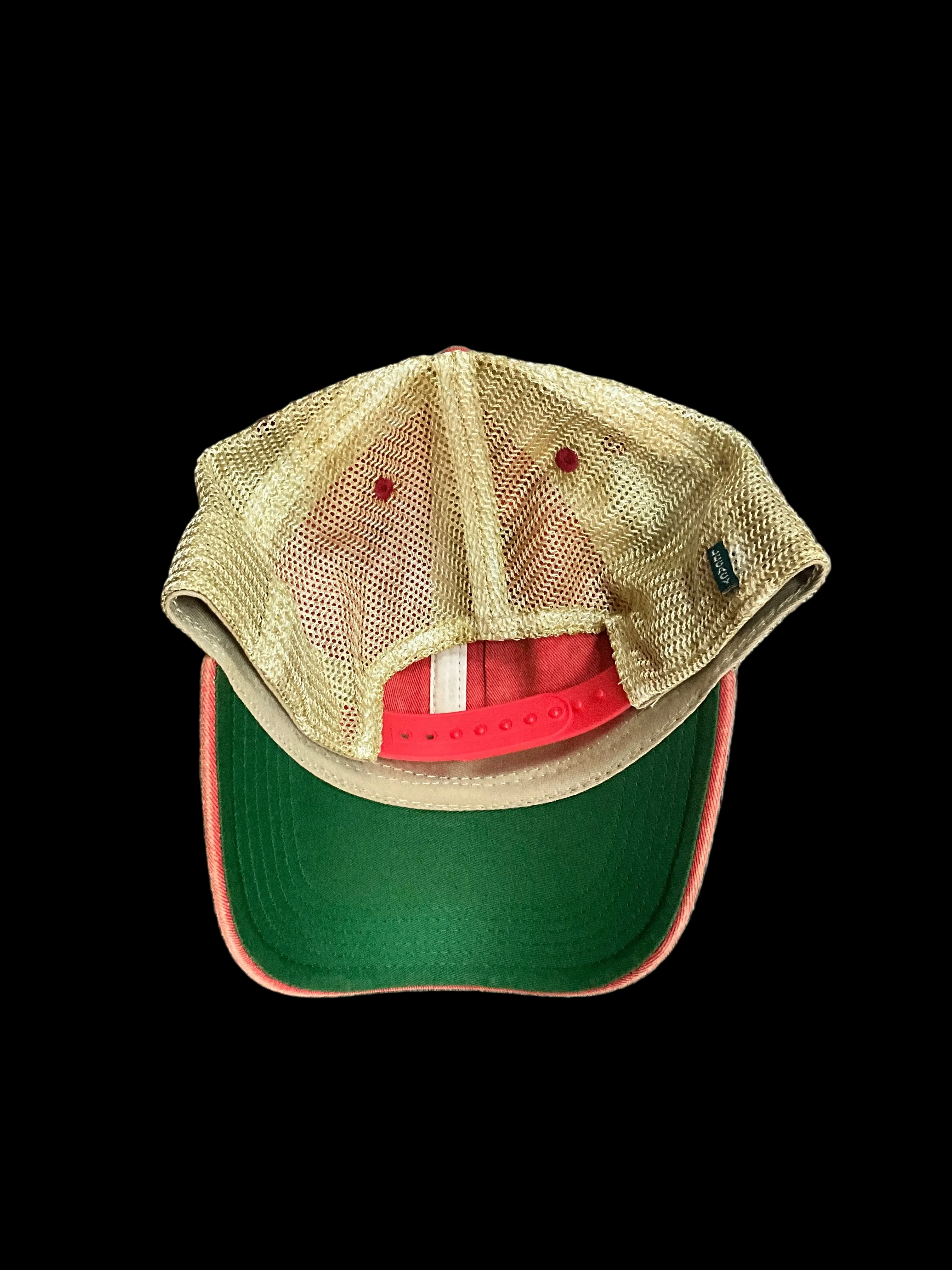Youth Vintage Orange/Red Splitface Hat - Image 2
