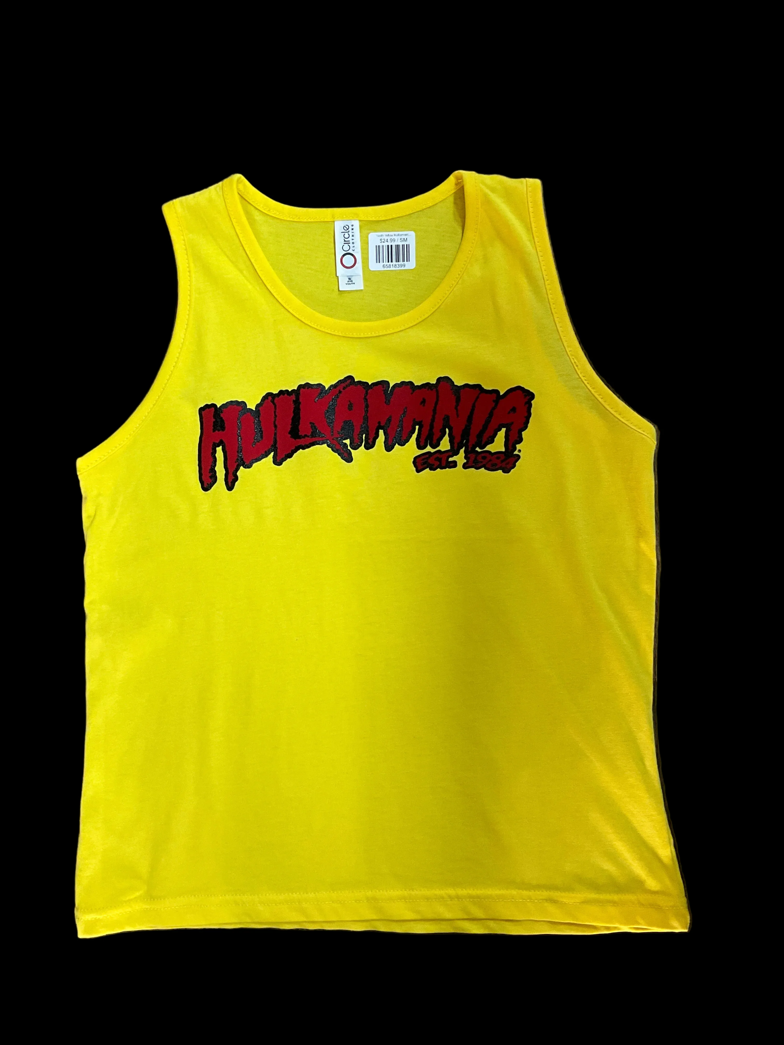 Yellow Hulkamania Youth Tank Top